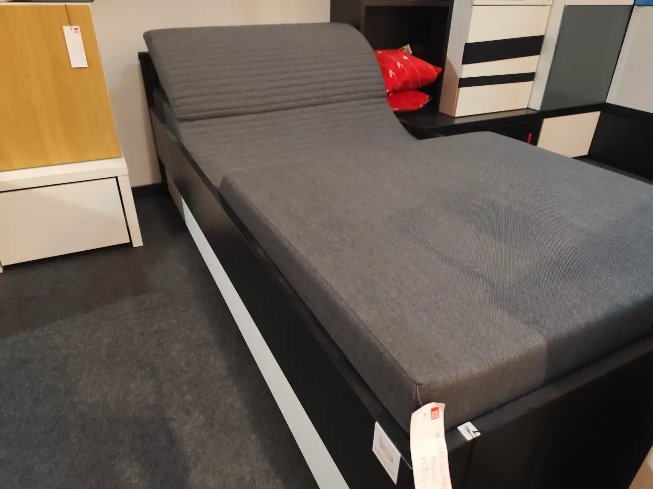 VOX Łóżko z szufladą YOUNG USERS + Materac Pełzający z wałkiem 90x200 zestaw