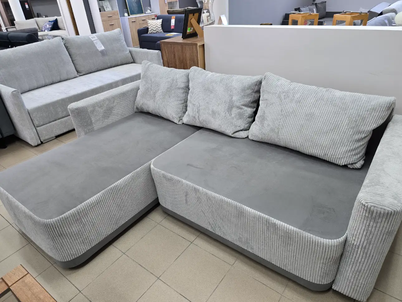 Black Red White Narożnik LESSI LUX 234 x 166 cm uniwersalny  Black Red White Narożnik LESSI LUX 234 x 166 cm uniwersalny