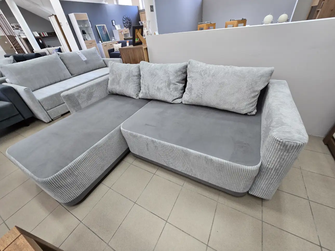 Black Red White Narożnik LESSI LUX 234 x 166 cm uniwersalny  Black Red White Narożnik LESSI LUX 234 x 166 cm uniwersalny