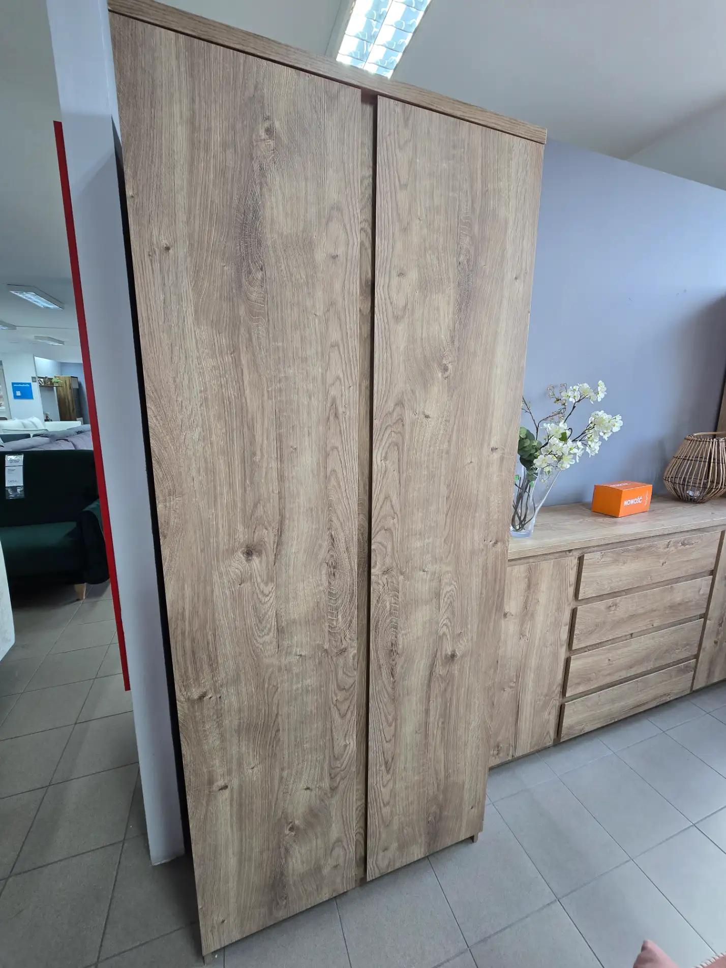Meble Wójcik Szafa FRIBO 2D Dąb Ribbeck FRIS02