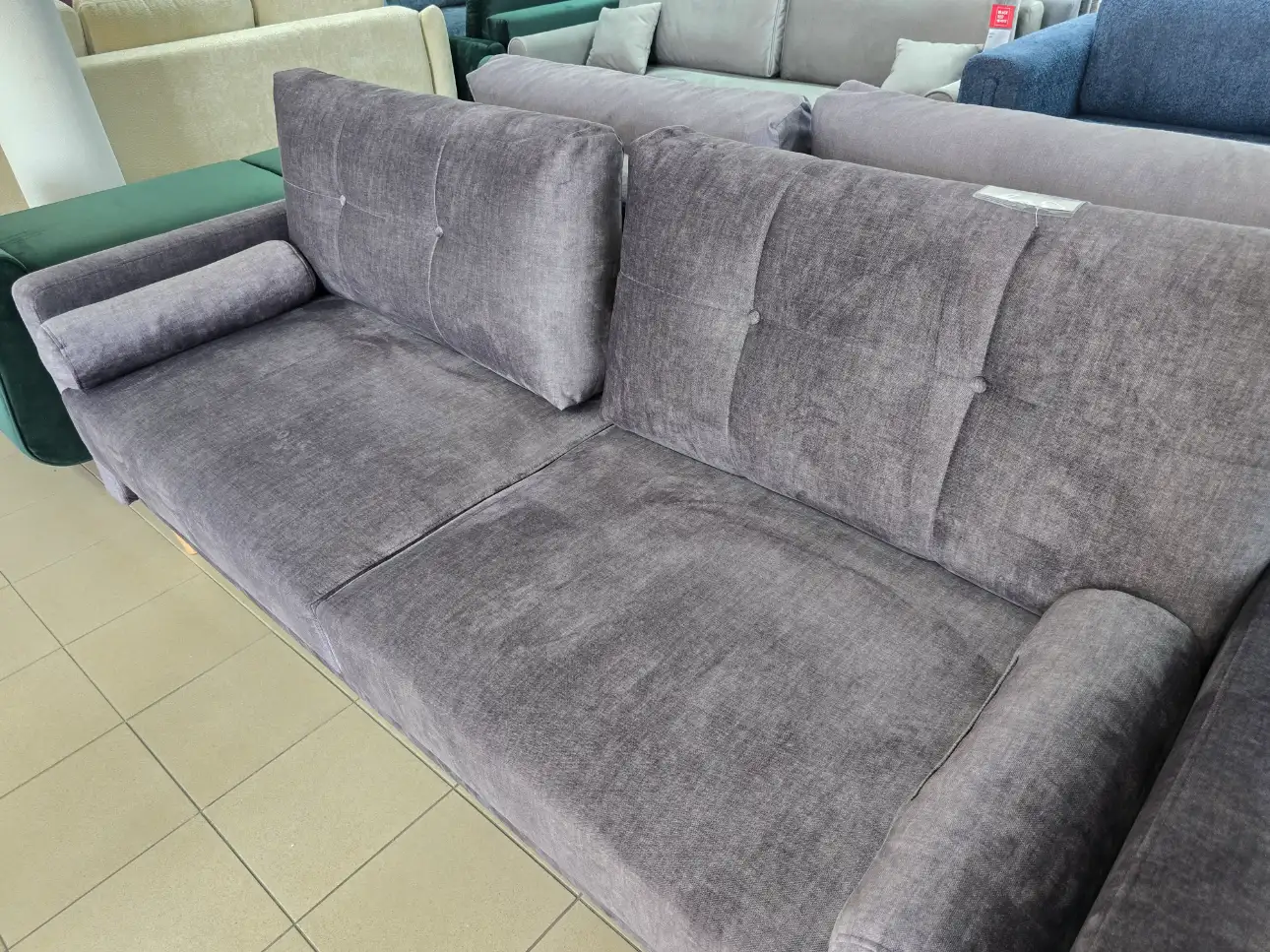 Black Red White Sofa TORENT kanapa 3 - osobowa z funkcją spania i pojemnikiem 