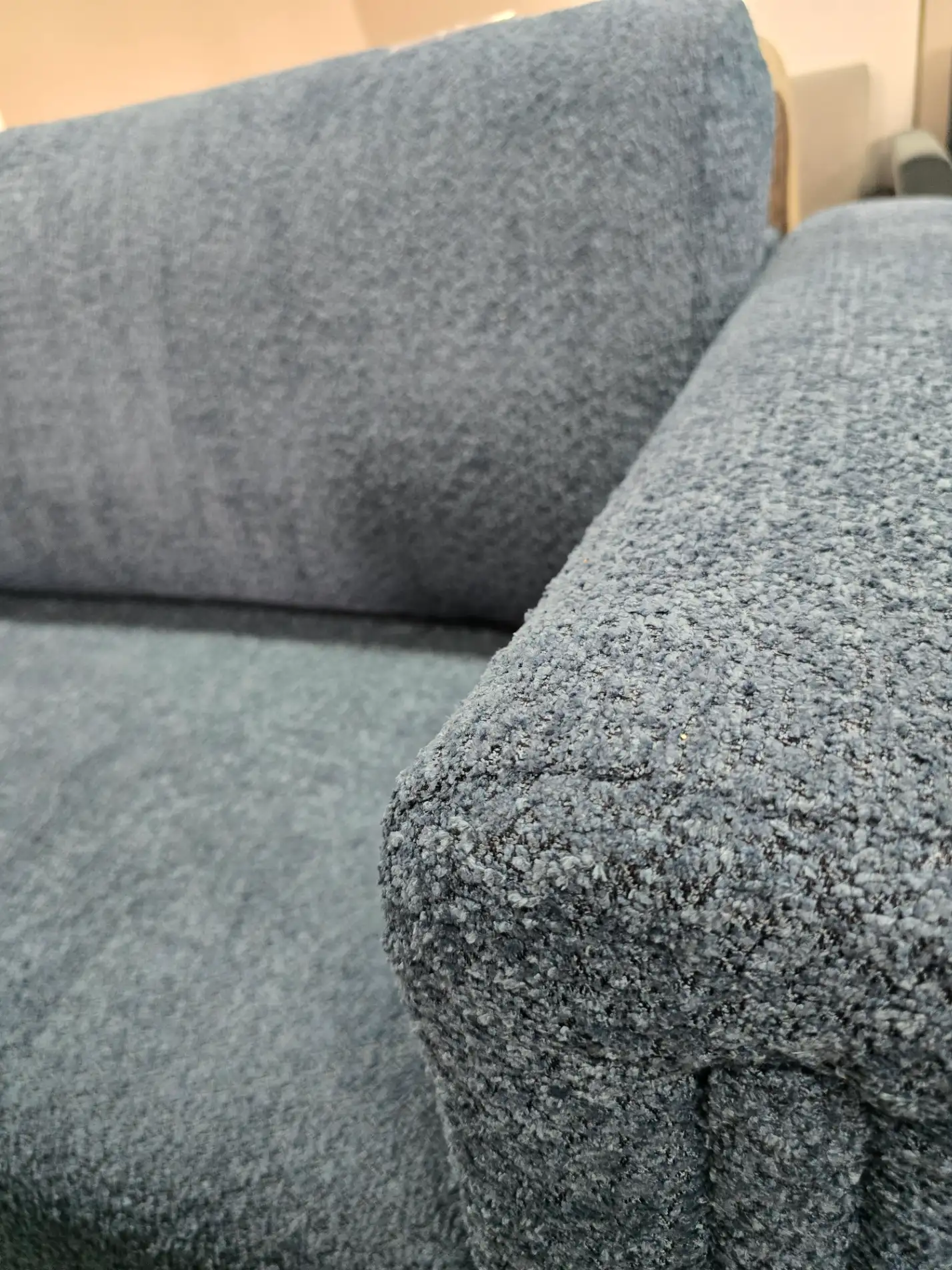 Sofa ADEL kanapa z funkcją spania i pojemnikiem na pościel granatowa 