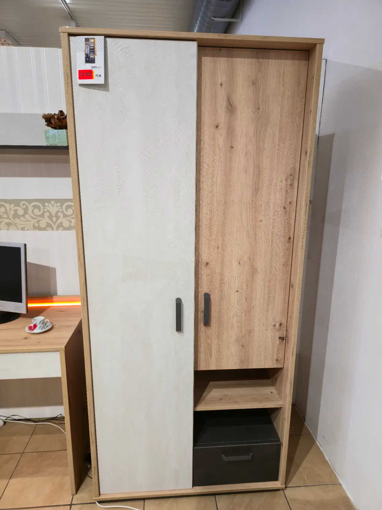 Lenart Zestaw mebli kolekcja QUBIC Biurko + szafa + komoda + półka (03, 05, 08, 09)