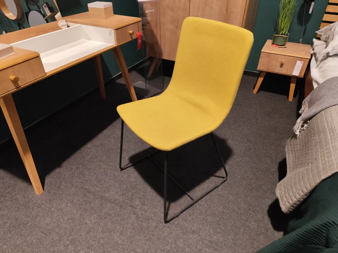 VOX Krzesło SHELL żółte