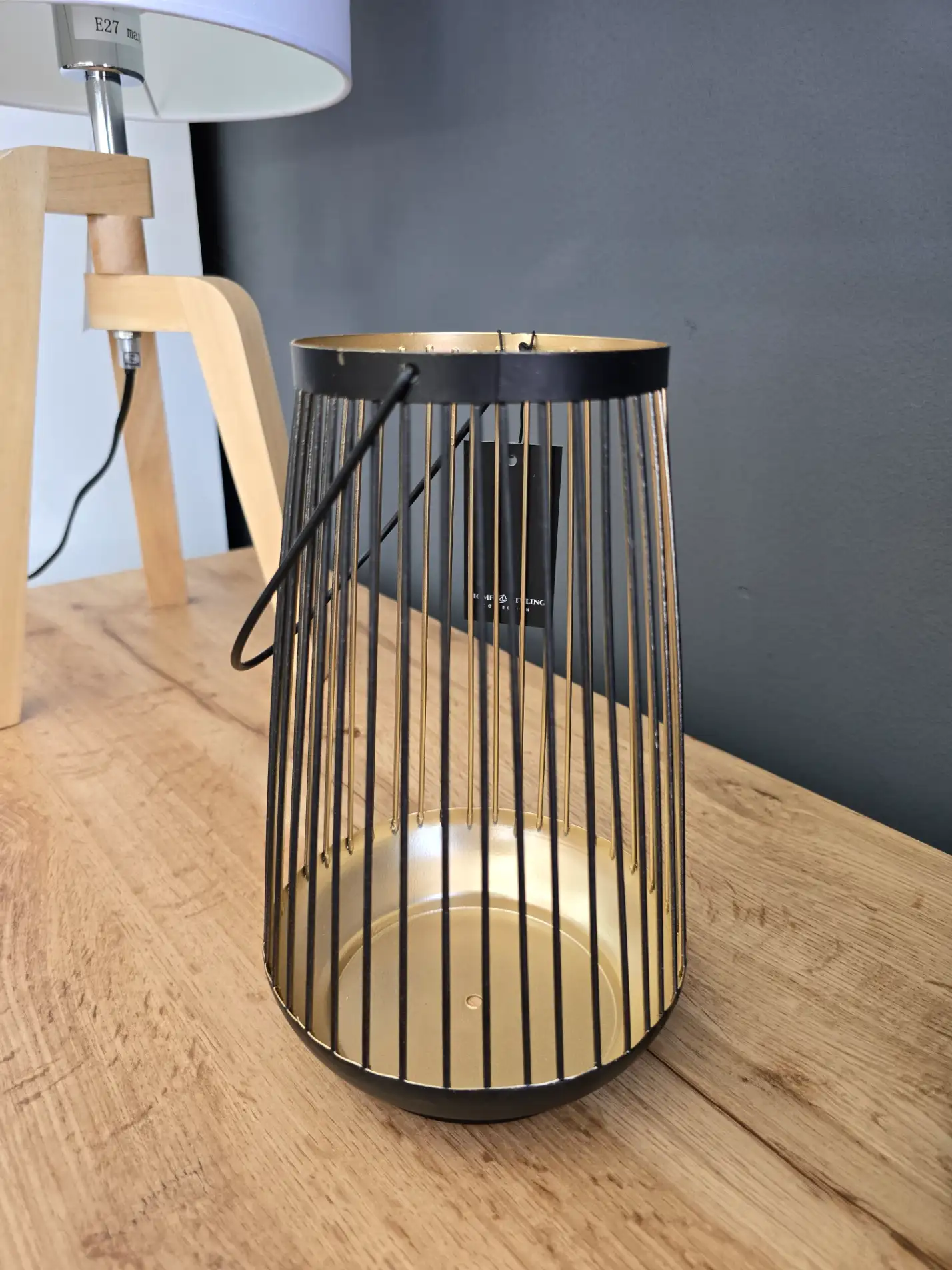 Lampion na świeczkę VIDA MODERN metalowy