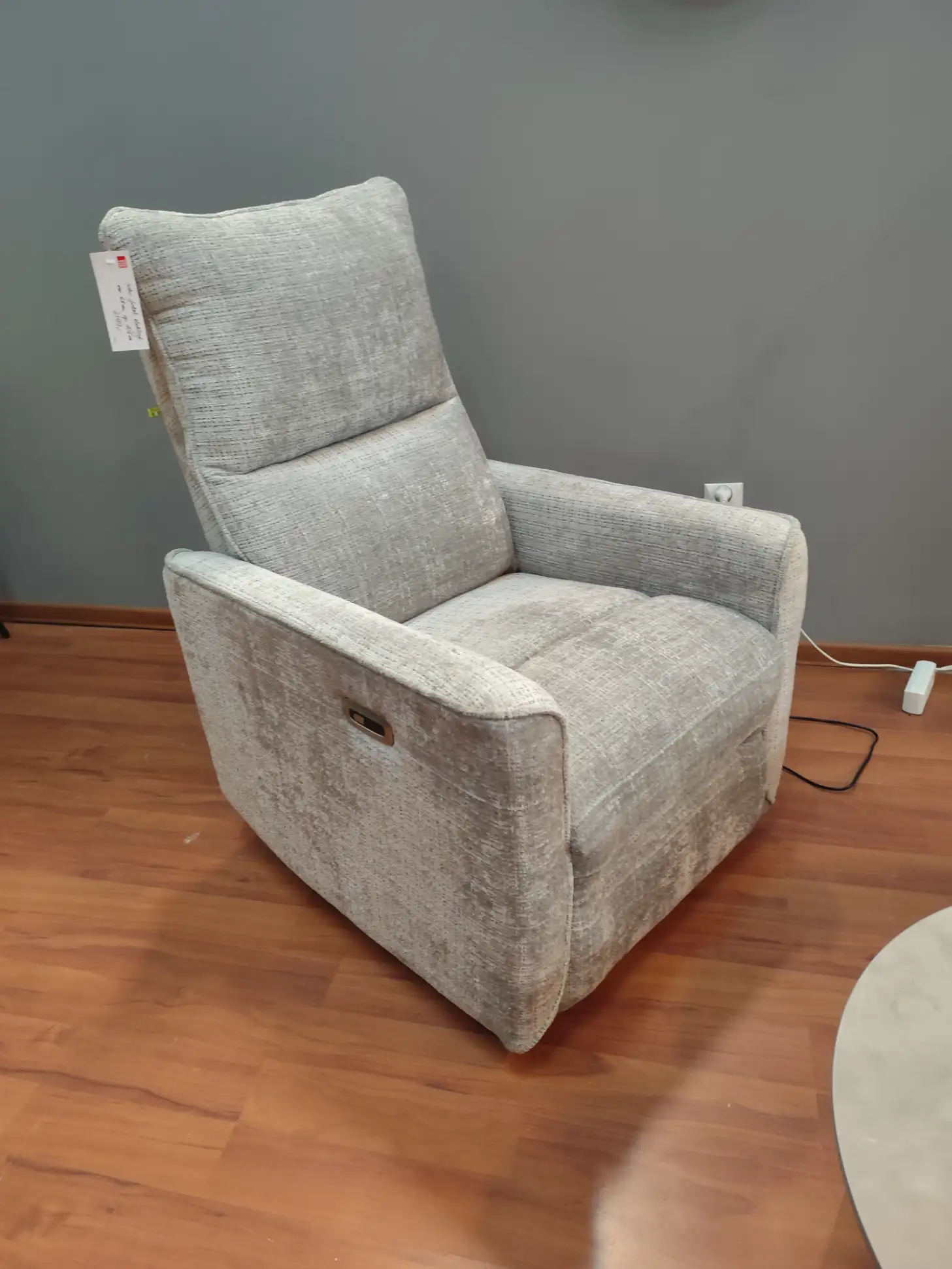 Meble Best Fotel z relaksem SOHO z funkcją relaks rozkładany elektryczny wypoczynkowy szary