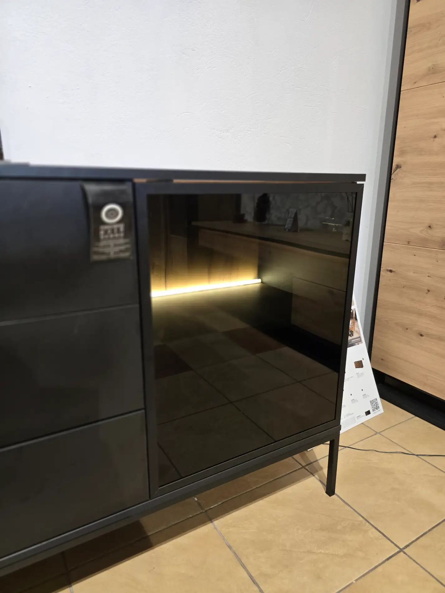 Piaski Meble Zestaw Mebli SENTO Komoda + Witryna (KSZ154 + WTSZ104)