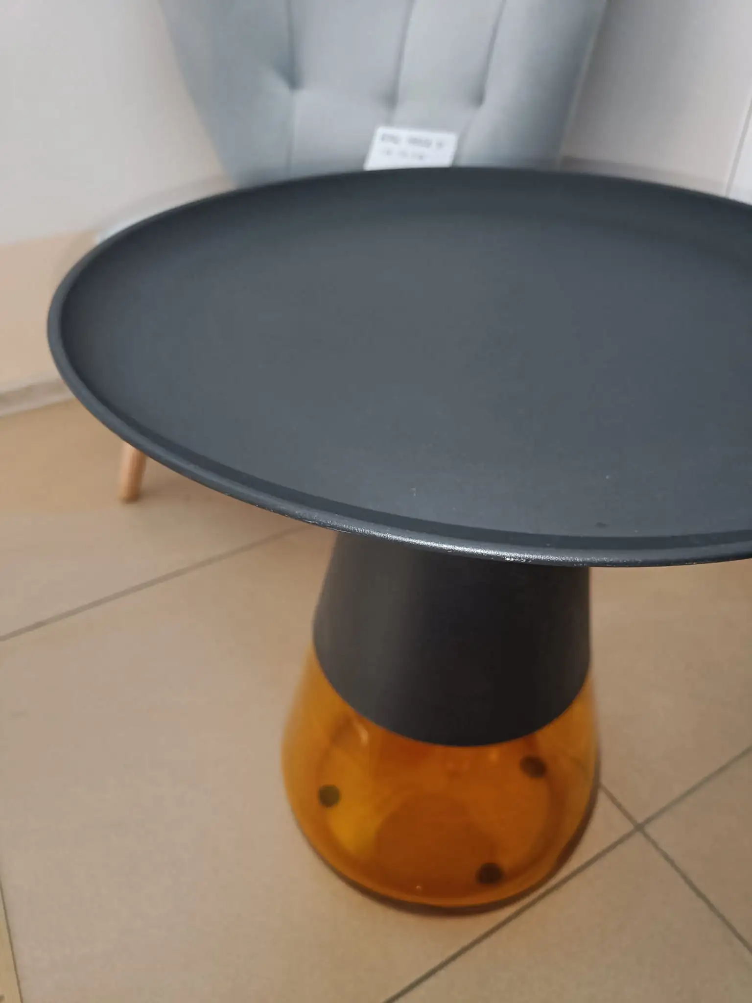Signal Stolik szklany kawowy TIFFANY A BLACK 50 cm.