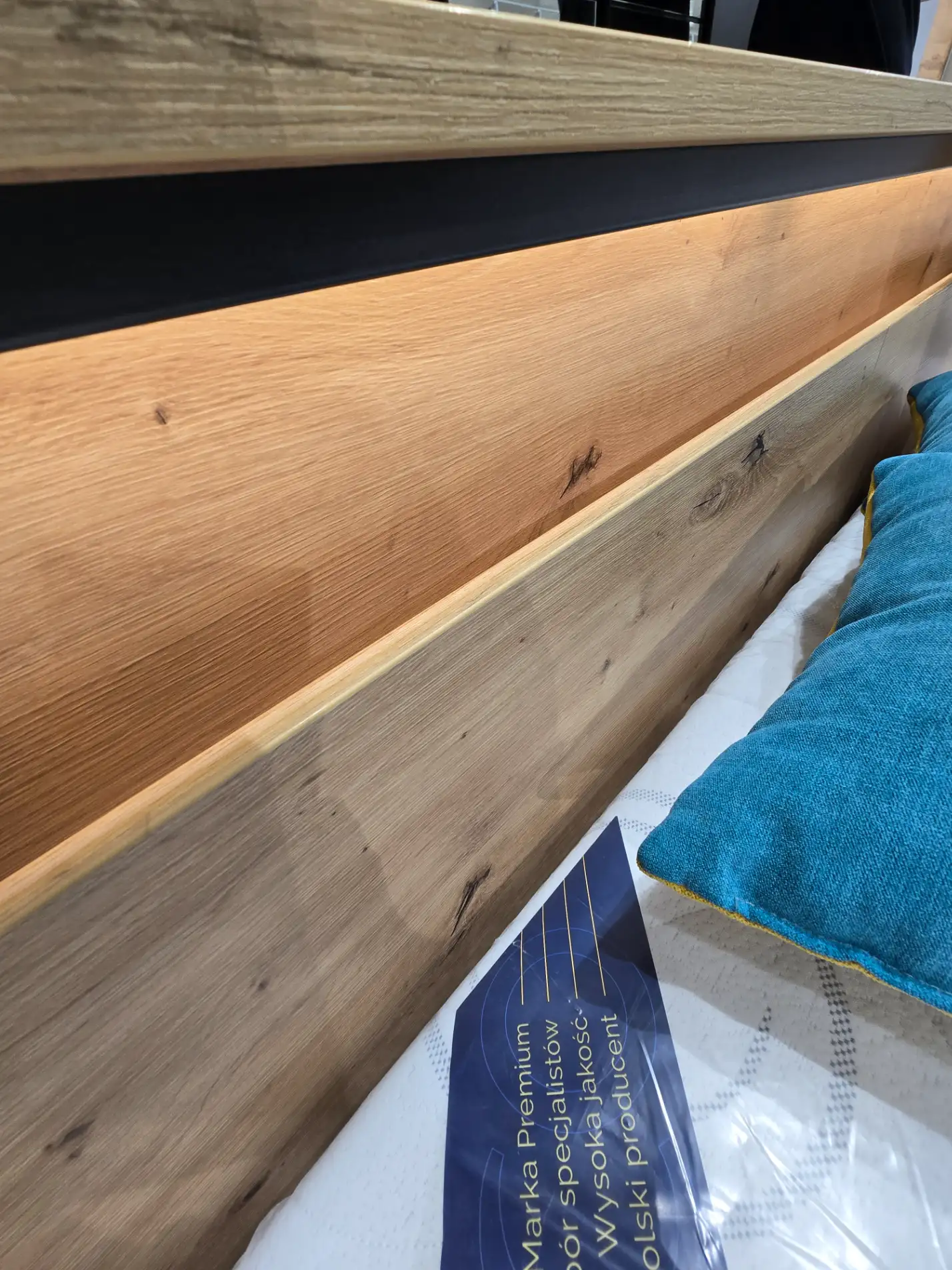 Lenart Łóżko QUANT QS-02 160 cm + stolik nocny QS-02 (160) + QS-03