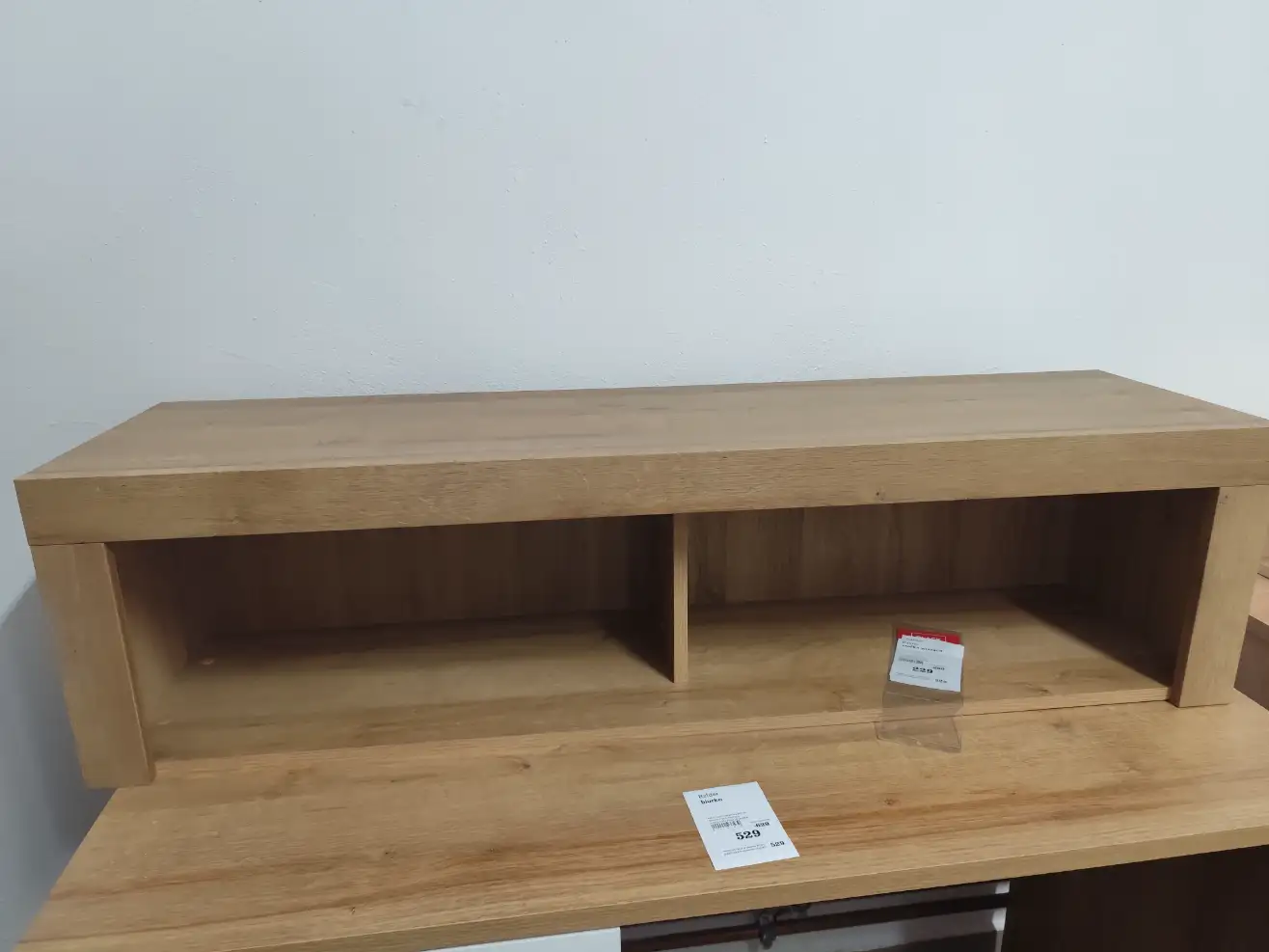 Black Red White Półka BALDER Szafka wisząca 120 cm otwarta dąb riviera Black Red White Półka BALDER Szafka wisząca 120 cm otwarta dąb riviera