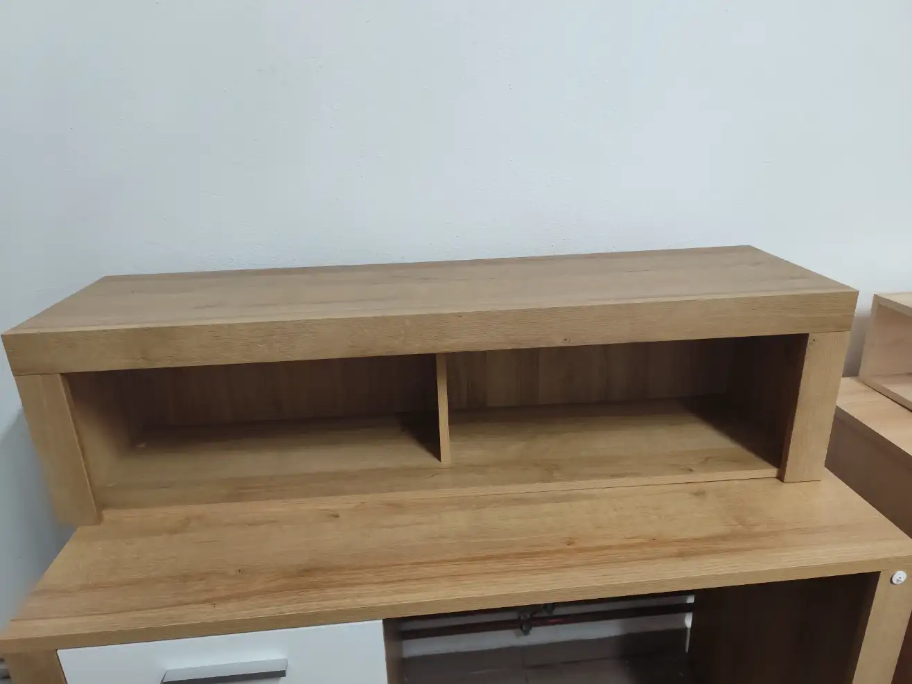 Black Red White Półka BALDER Szafka wisząca 120 cm otwarta dąb riviera Black Red White Półka BALDER Szafka wisząca 120 cm otwarta dąb riviera