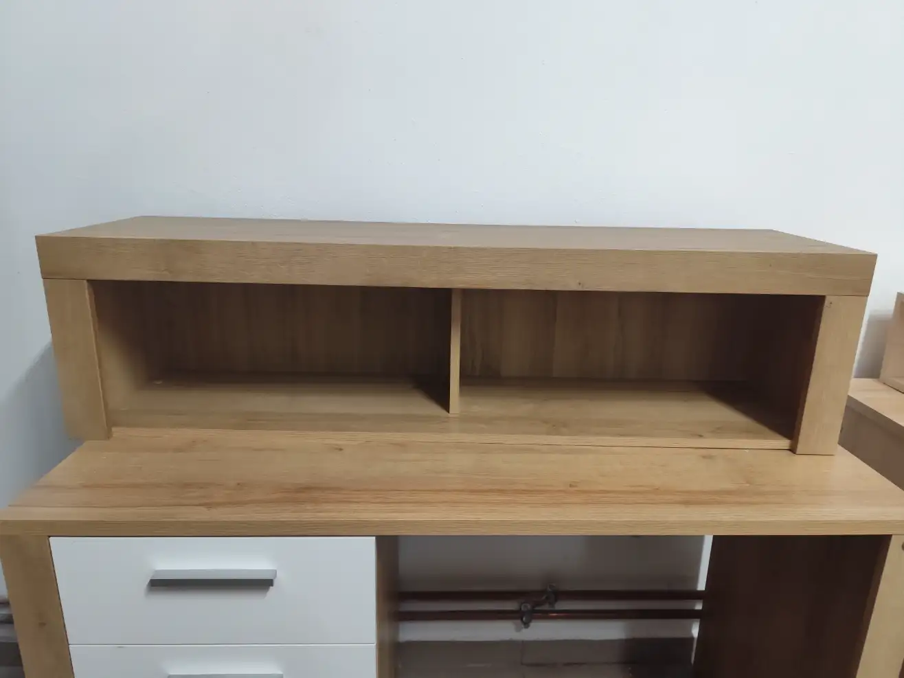 Black Red White Półka BALDER Szafka wisząca 120 cm otwarta dąb riviera Black Red White Półka BALDER Szafka wisząca 120 cm otwarta dąb riviera