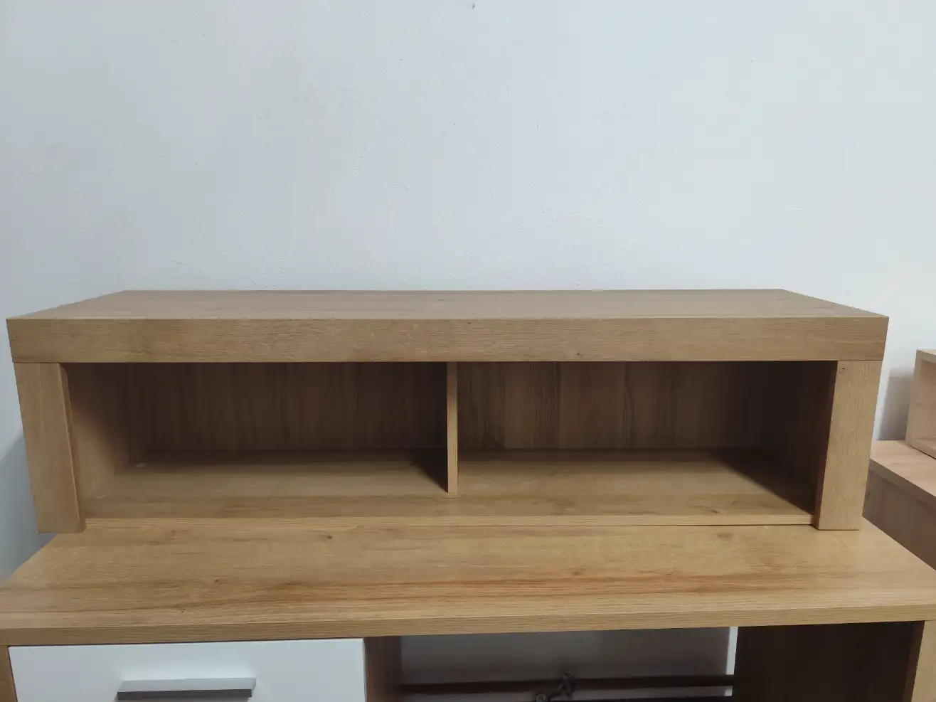 Black Red White Półka BALDER Szafka wisząca 120 cm otwarta dąb riviera Black Red White Półka BALDER Szafka wisząca 120 cm otwarta dąb riviera