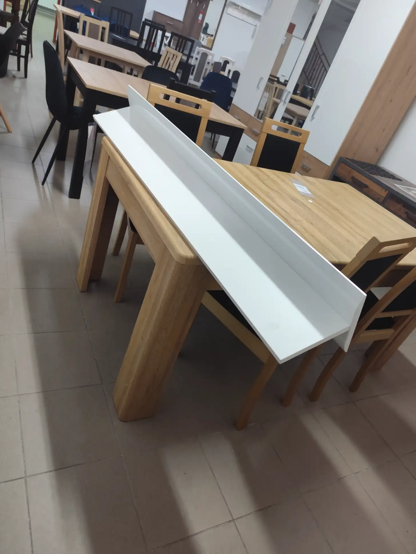 Black Red White Półka wisząca AZTECA TRIO 150 cm biały połysk