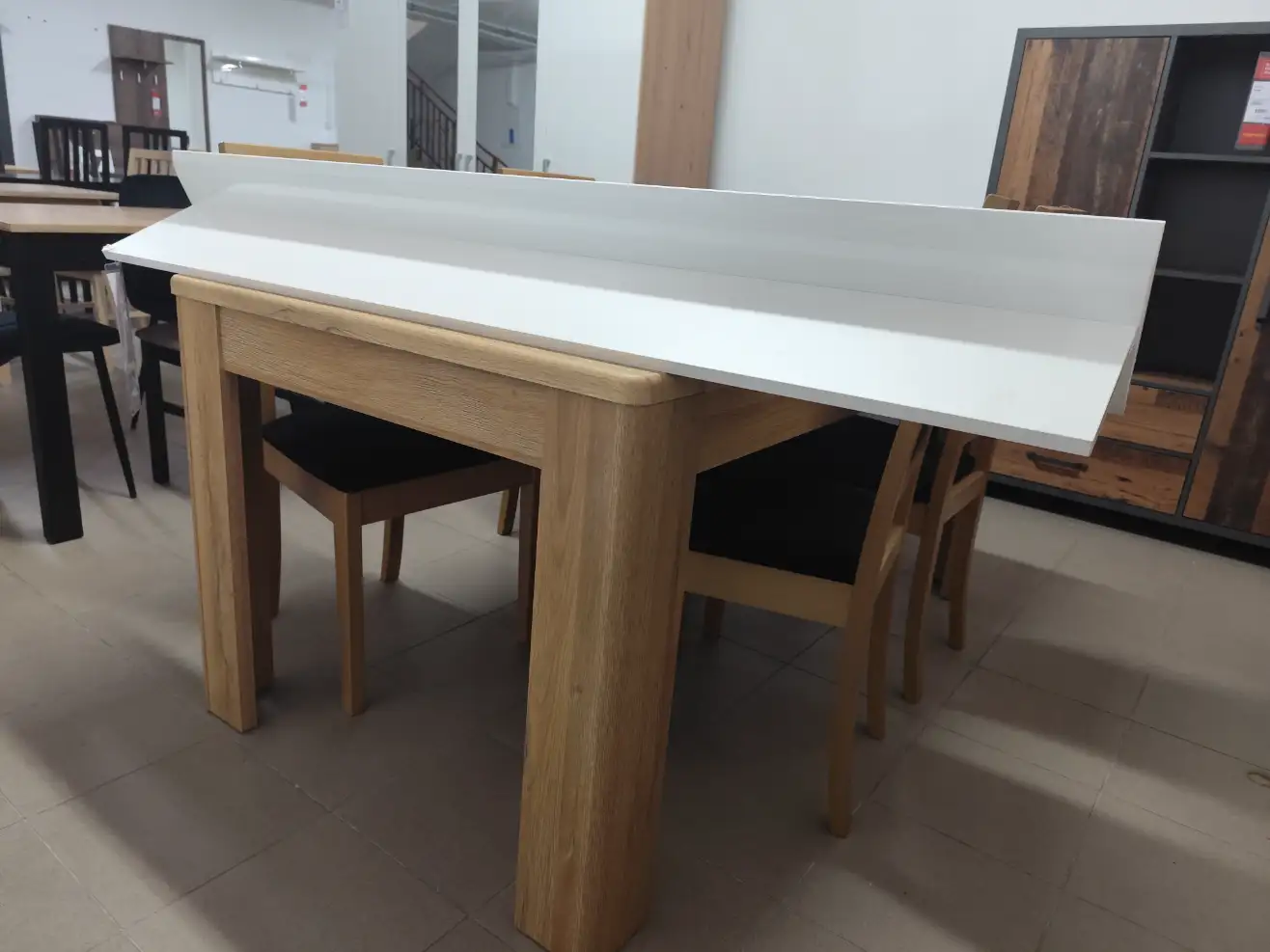 Black Red White Półka wisząca AZTECA TRIO 150 cm biały połysk