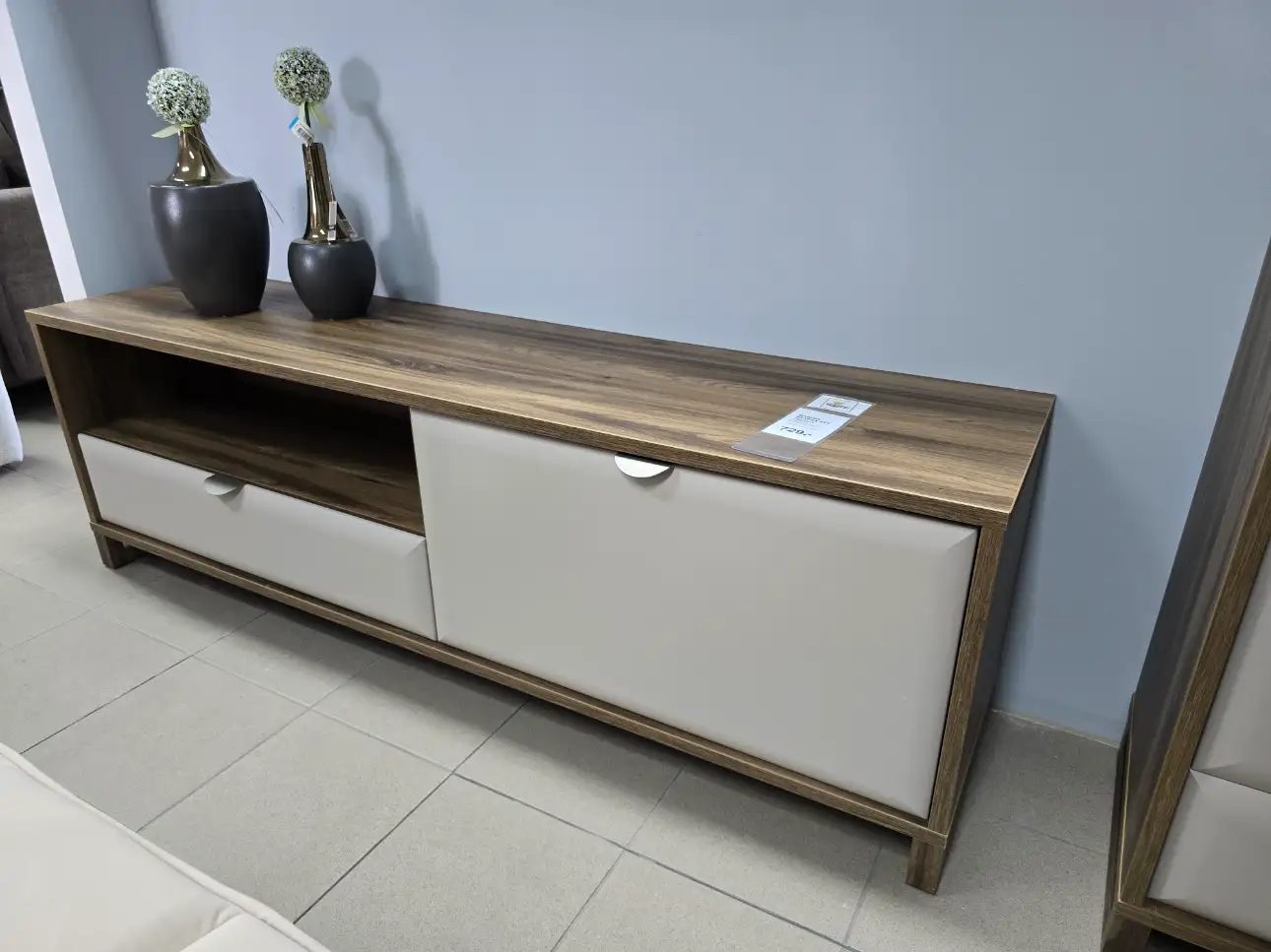 Forte Szafka RTV MAREDA MAQT121R 180 cm Dąb Valencia / Piaskowy