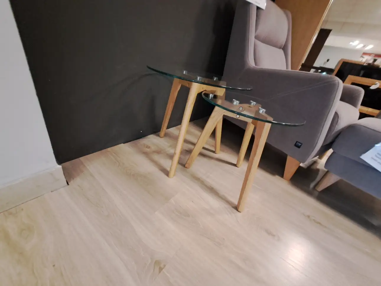 SIGNAL Ława OSLO S2 Zestaw dwóch stolików szklanych