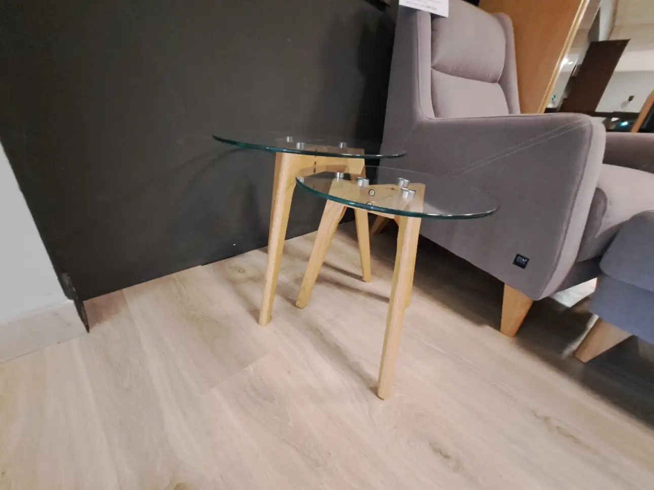 SIGNAL Ława OSLO S2 Zestaw dwóch stolików szklanych