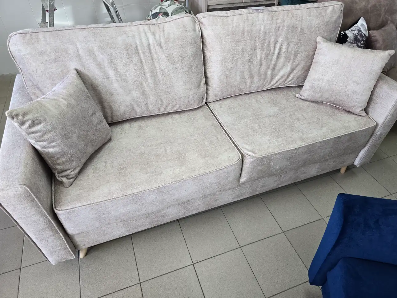 Forte Sofa LORISA kanapa z funkcją spania i pojemnikiem na pościel