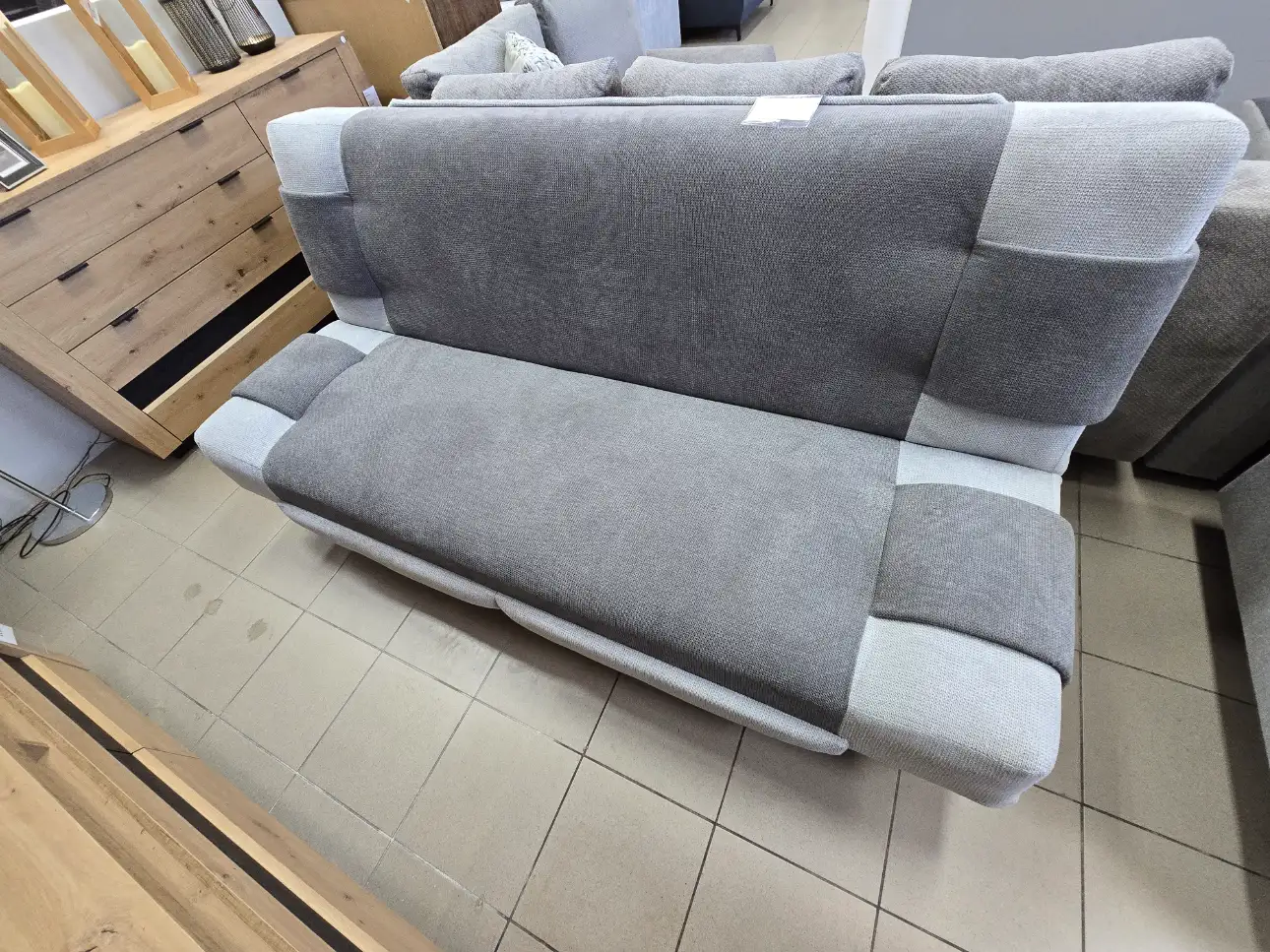 Wersalka CHROM kanapa sofa z funkcją spania szara