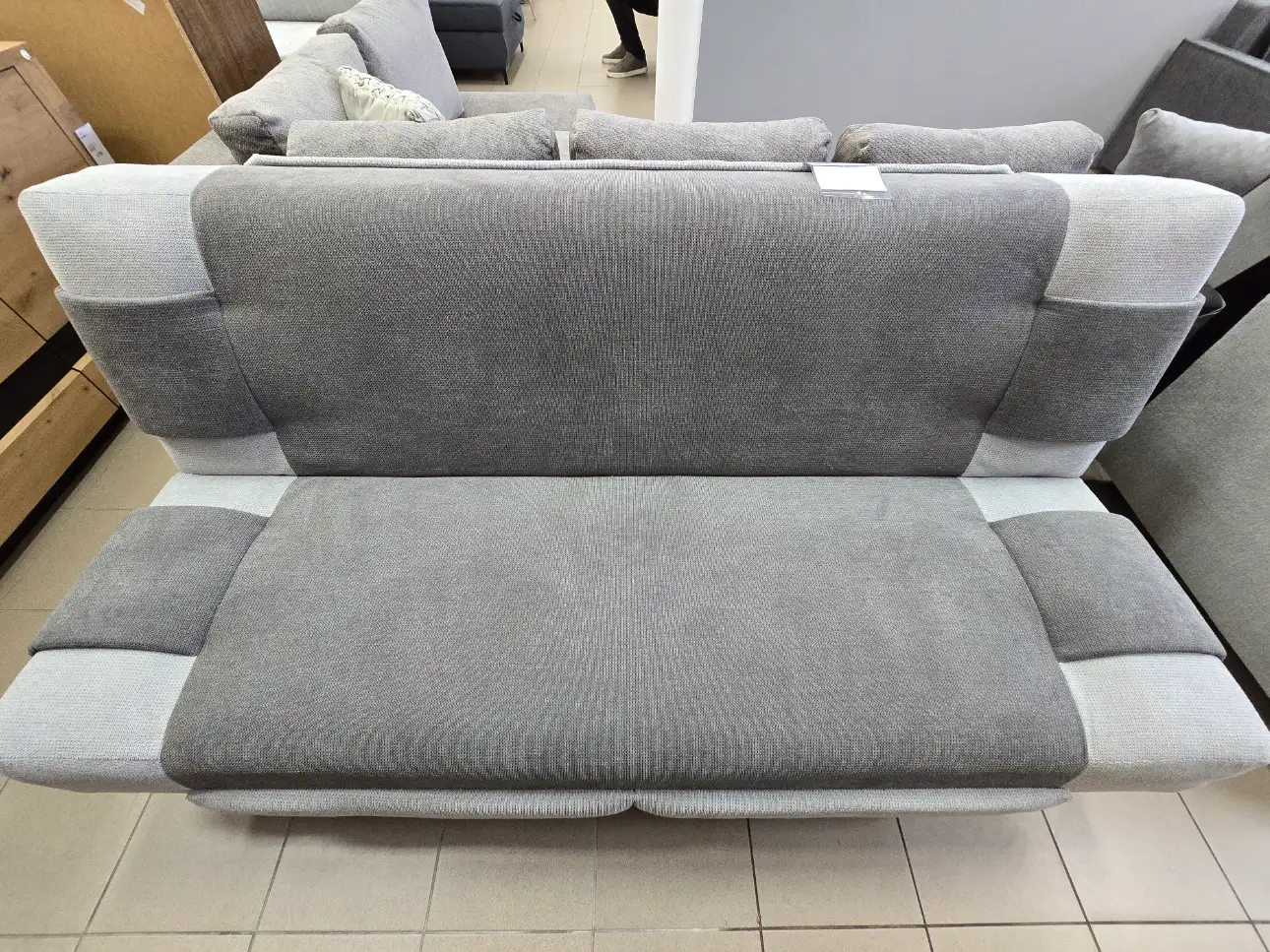 Wersalka CHROM kanapa sofa z funkcją spania szara