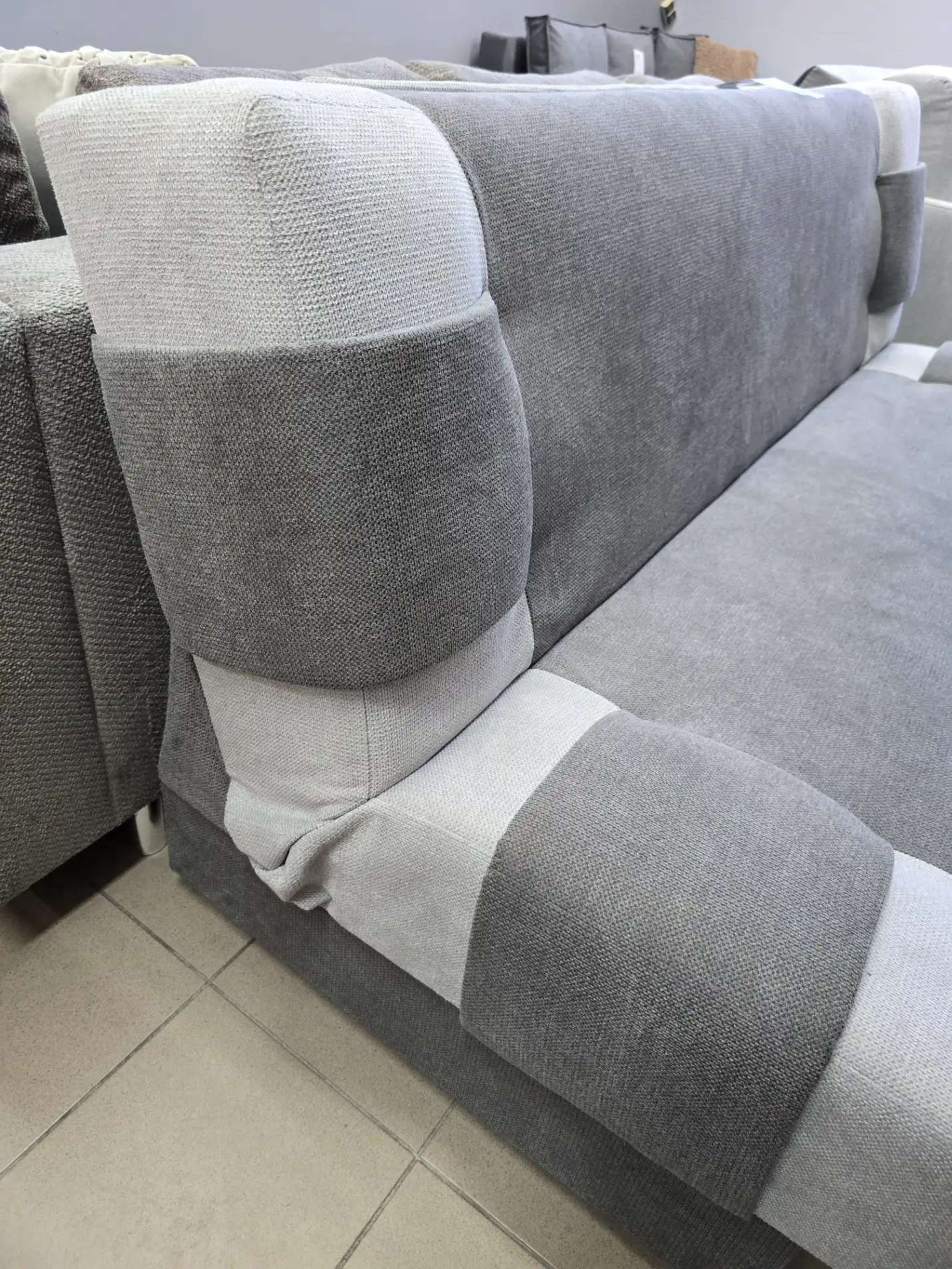 Wersalka CHROM kanapa sofa z funkcją spania szara