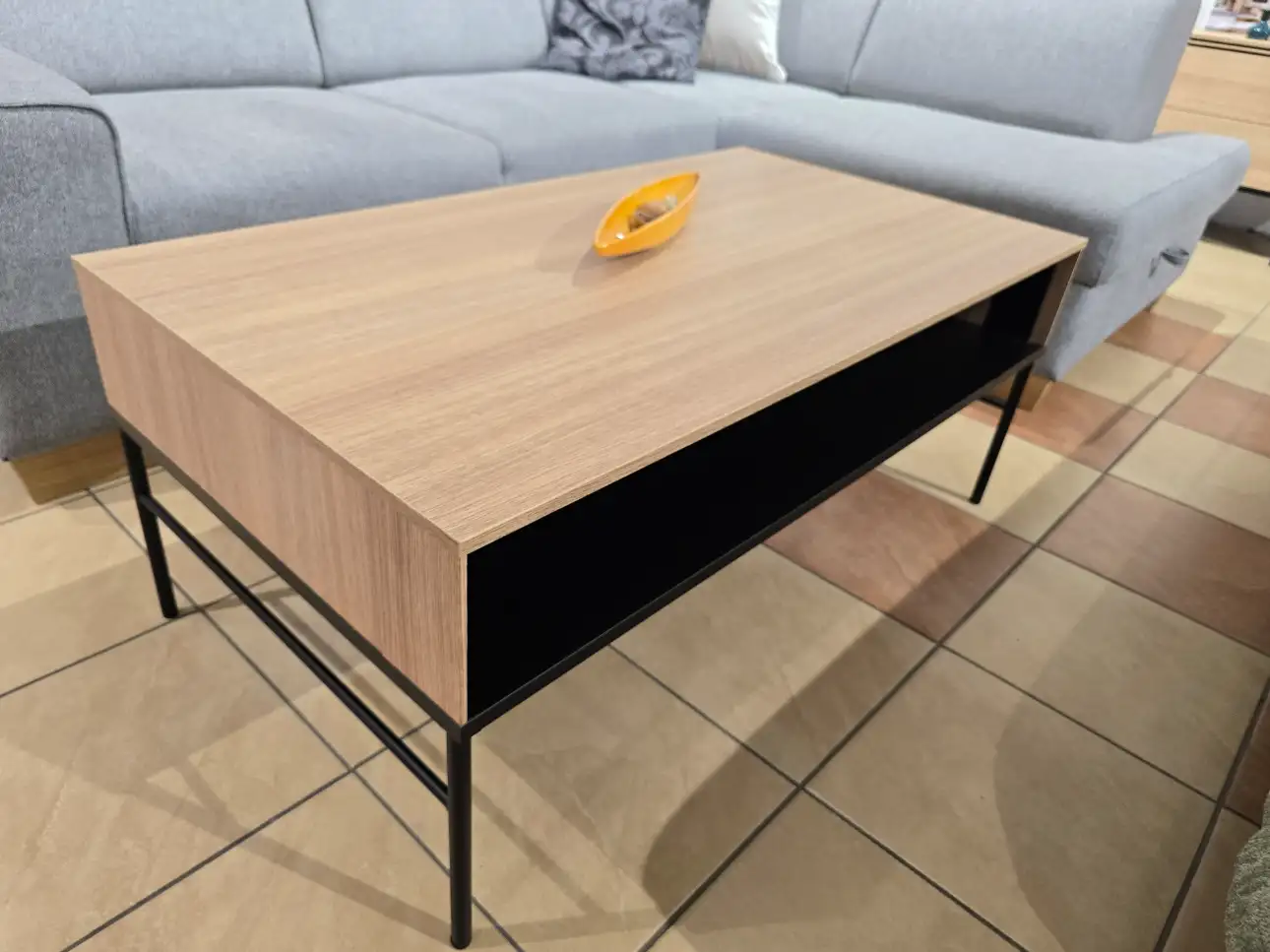 Lenart Ława VISSO VI-09 stolik kawowy półka dąb linearny