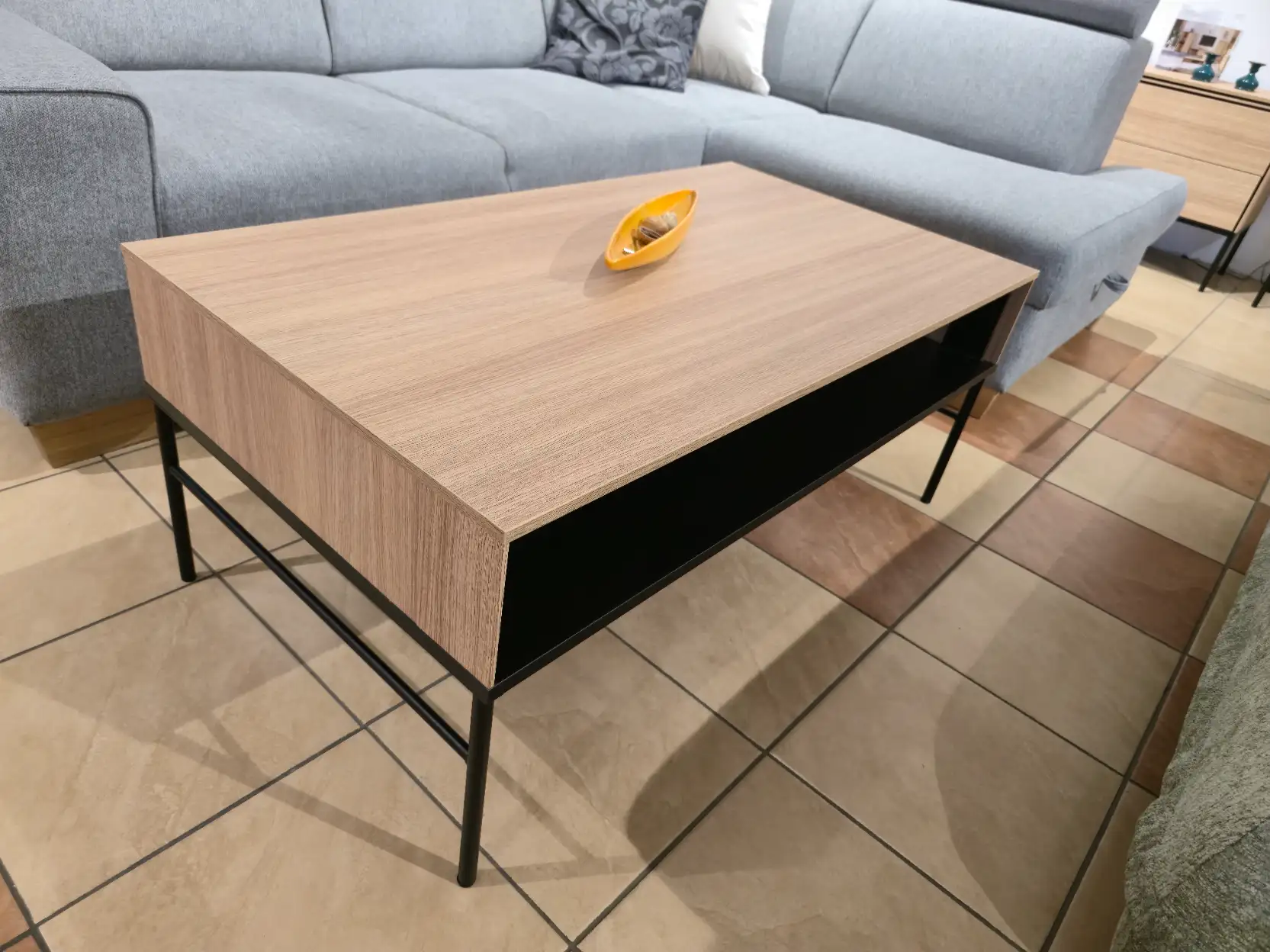 Lenart Ława VISSO VI-09 stolik kawowy półka dąb linearny