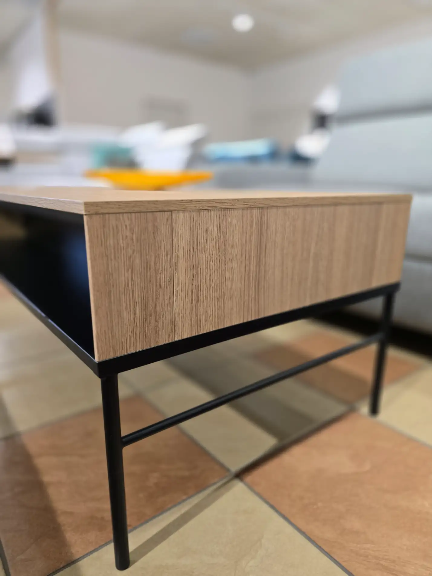 Lenart Ława VISSO VI-09 stolik kawowy półka dąb linearny