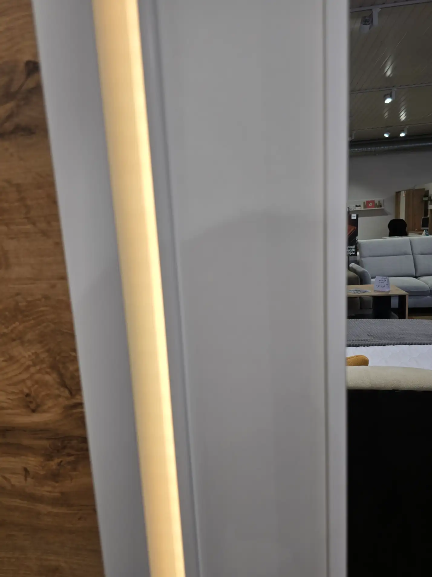 Lenart Szafa MAXI 120 cm przesuwna z lustrem MX-01 + oświetlenie 