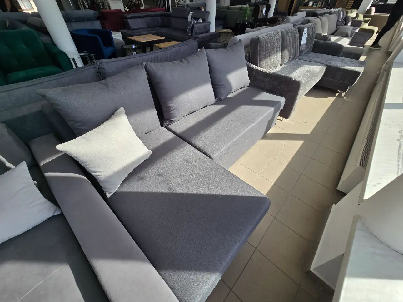 Black Red White Narożnik LARO 201 x 137 cm uniwersalny Black Red White Narożnik LARO 201 x 137 cm uniwersalny