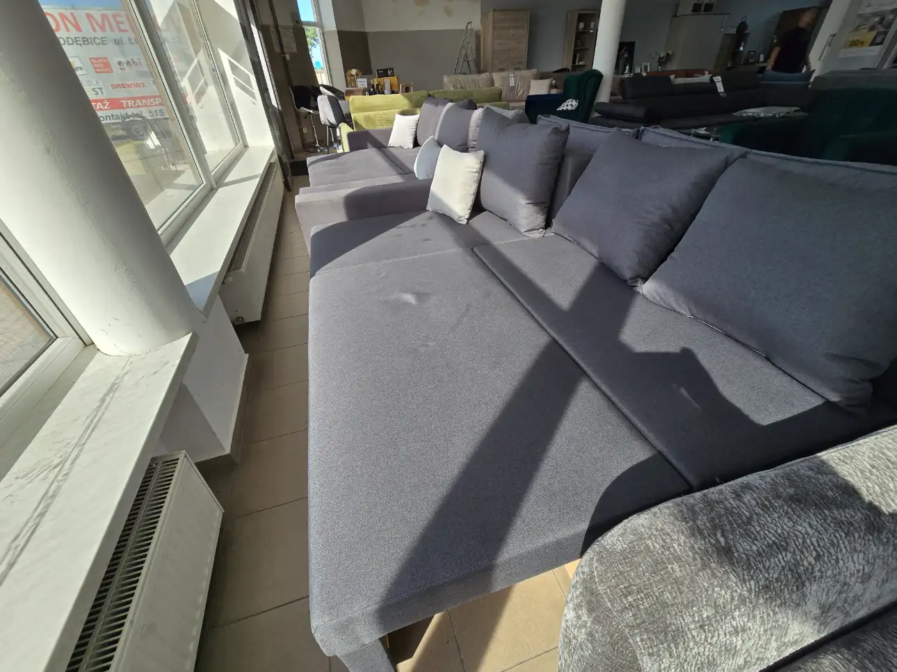 Black Red White Narożnik LARO 201 x 137 cm uniwersalny Black Red White Narożnik LARO 201 x 137 cm uniwersalny