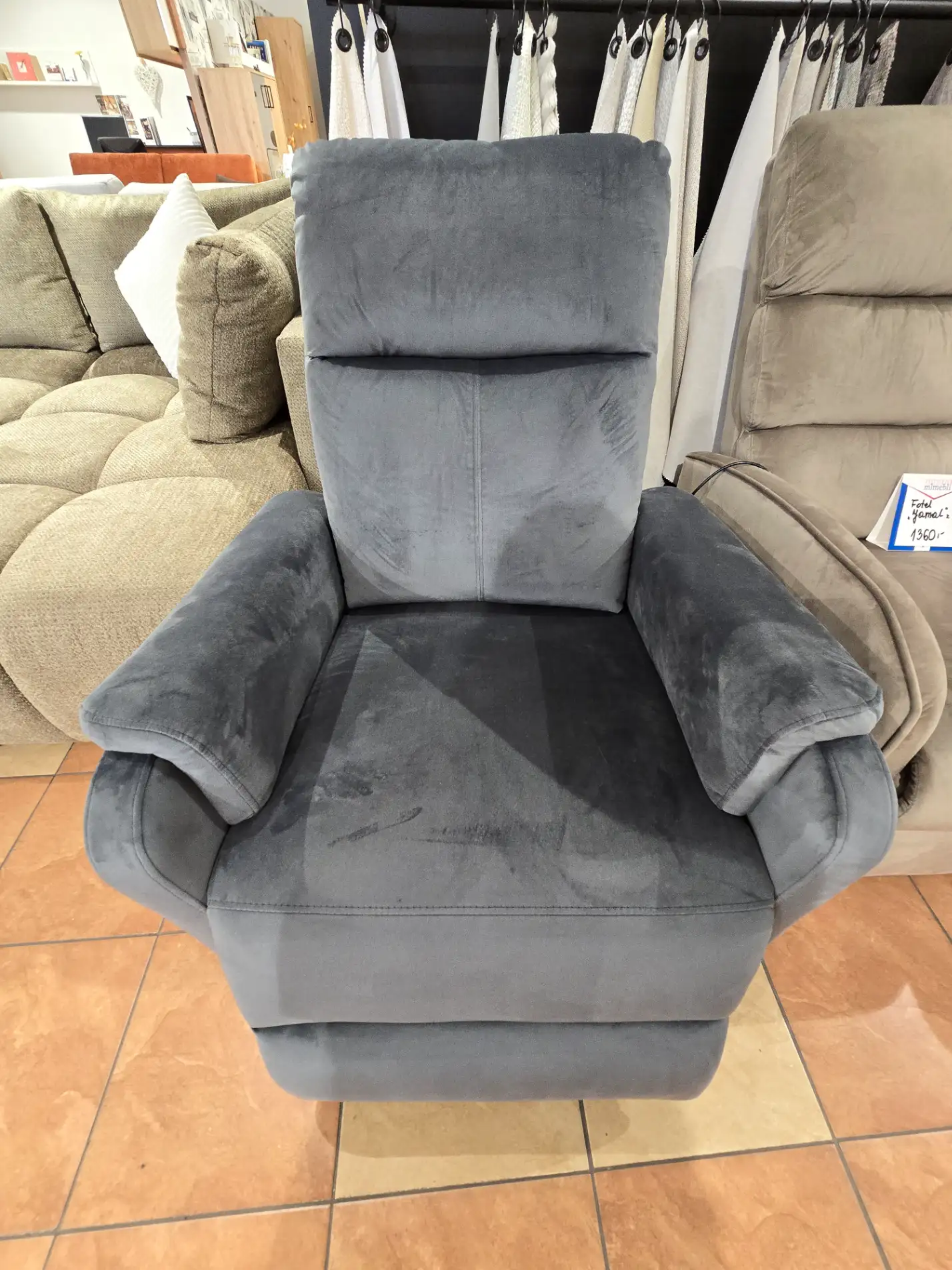 Halmar Fotel relaks CROCUS wypoczynkowy relax rozkładany elektrycznie