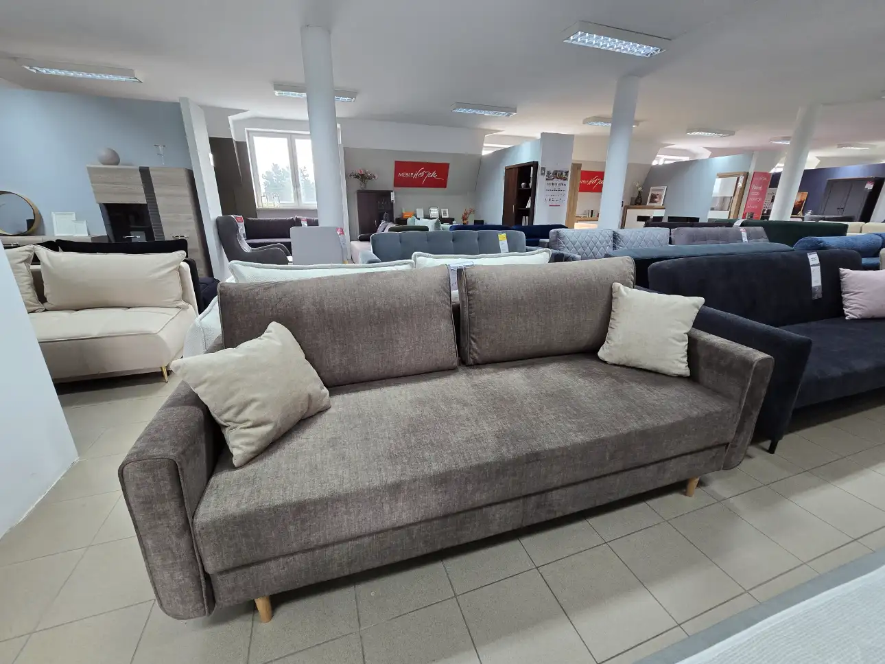 Meble Best Sofa KANSAS kanapa z funkcją spania DL i pojemnikiem na pościel