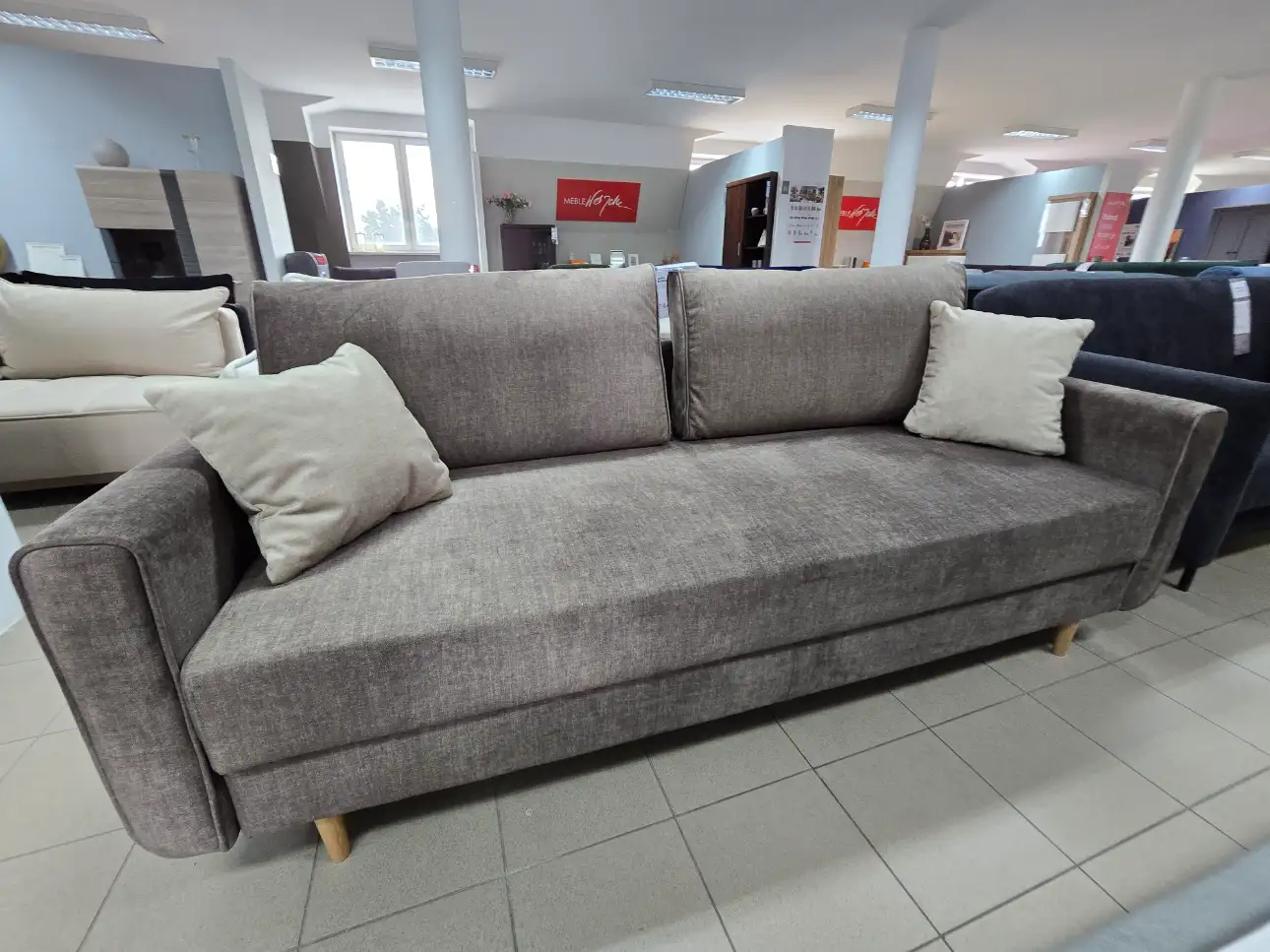 Meble Best Sofa KANSAS kanapa z funkcją spania DL i pojemnikiem na pościel