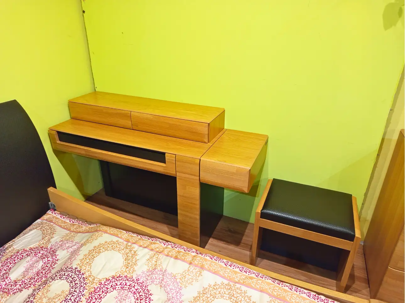 Mebin Kolekcja ROSSANO - ZESTAW - Łóżko + 2 x szafki nocne + Toaletka + Komoda + Lustro + Stołek Mebin Kolekcja ROSSANO - ZESTAW - Łóżko + 2 x szafki nocne + Toaletka + Komoda + Lustro + Stołek