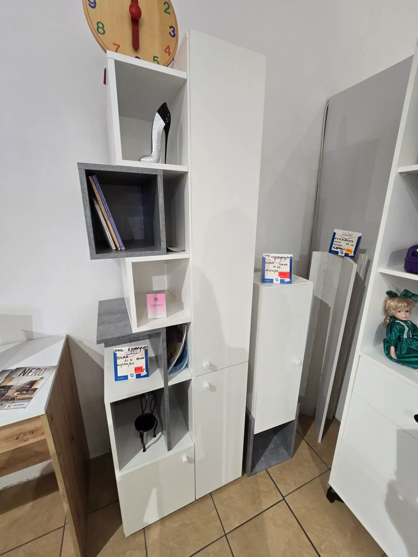 Meblar Zestaw mebli SIGMA młodzieżowych regał + półka SI4 + SI13