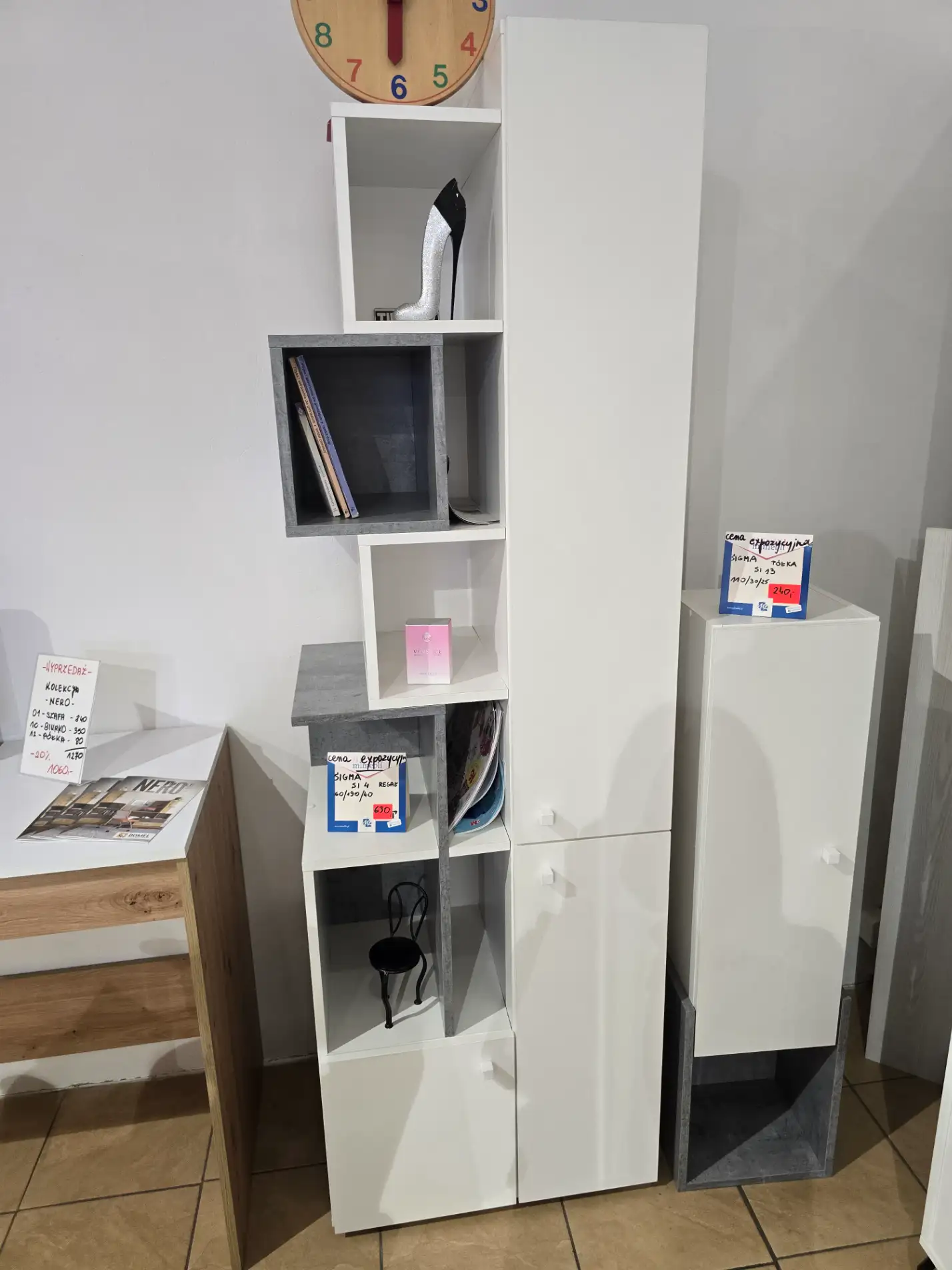 Meblar Zestaw mebli SIGMA młodzieżowych regał + półka SI4 + SI13