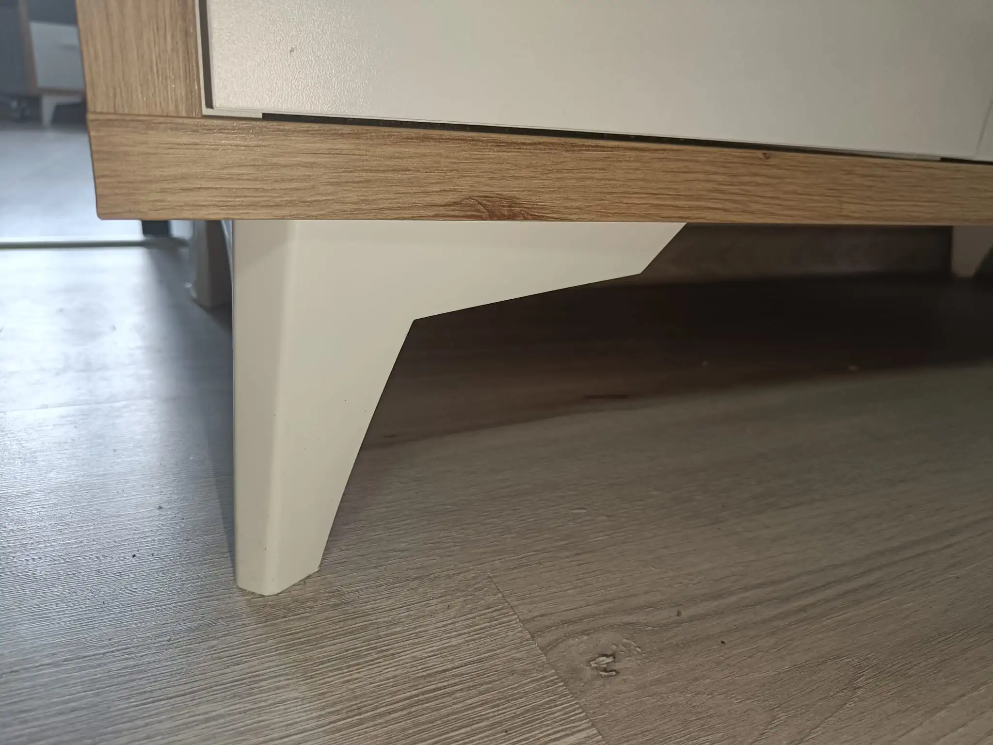 MebloCross Komoda 95W HEY-07 biała żółty