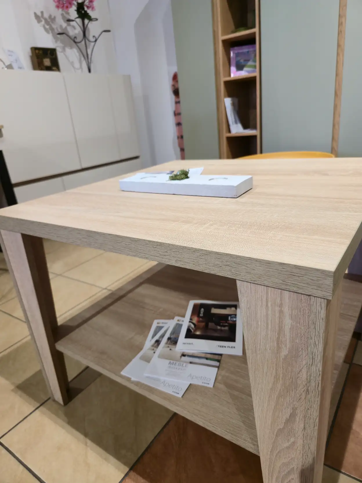 Halmar Ława MANTA kwadratowa stolik kawowy dąb sonoma