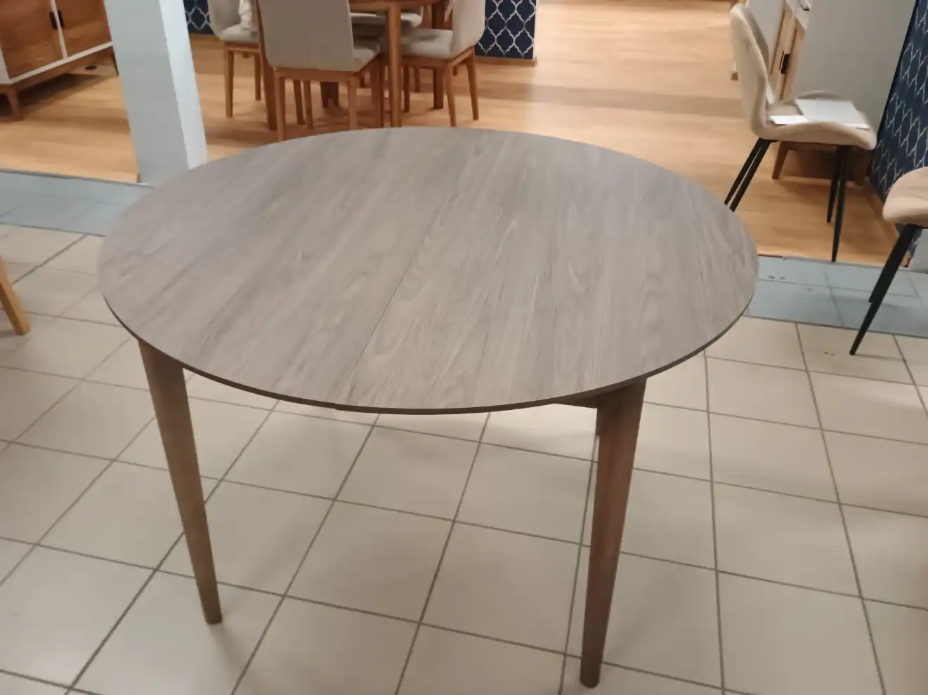 Stół Lenart PLOT PT-04 dąb ciemny - okrągły