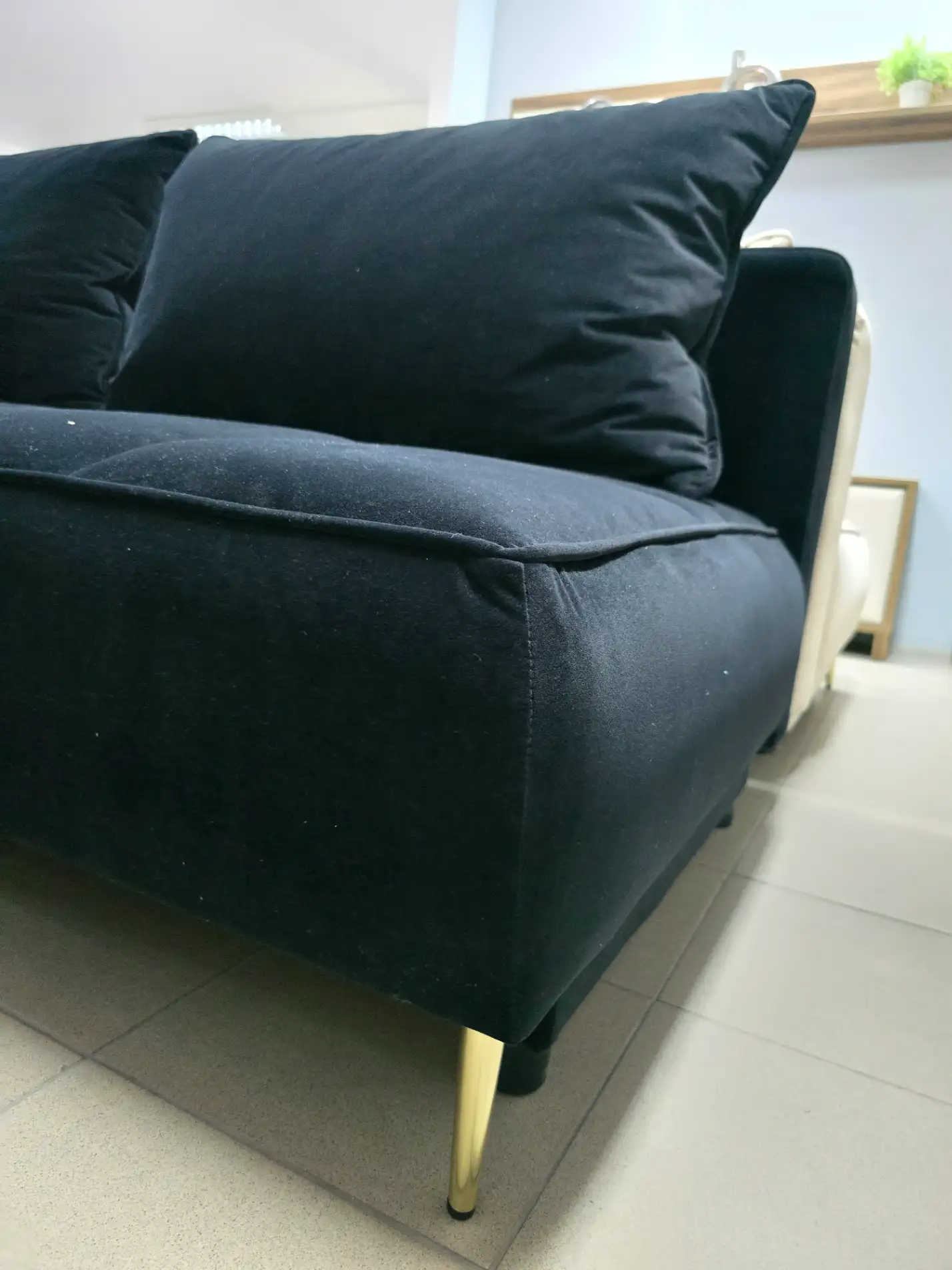 Kanapa ZOOM LUX sofa z funkcją spania DL czarna 