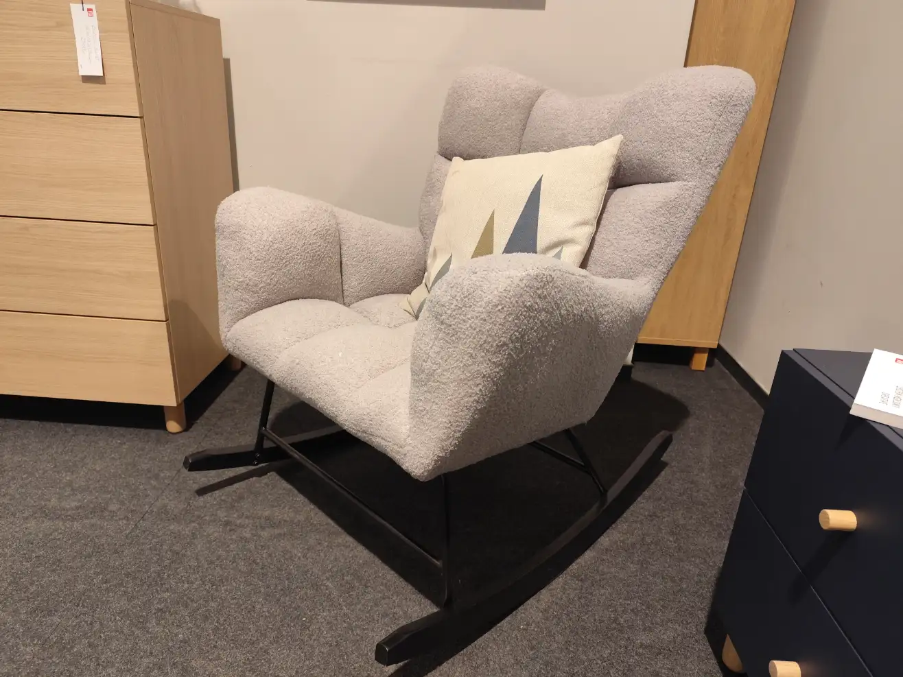 Furnitex Fotel bujany TEDDY FR4-FX szary