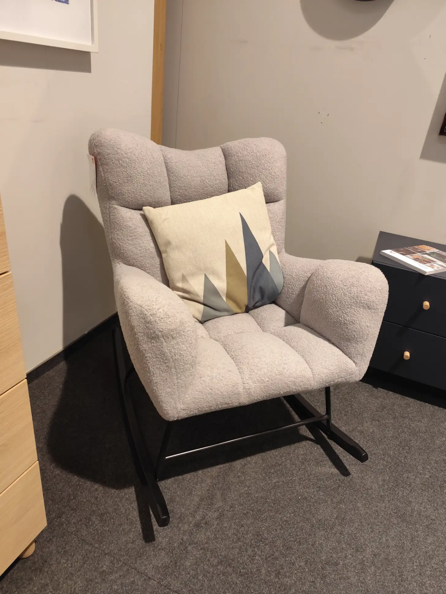 Furnitex Fotel bujany TEDDY FR4-FX szary