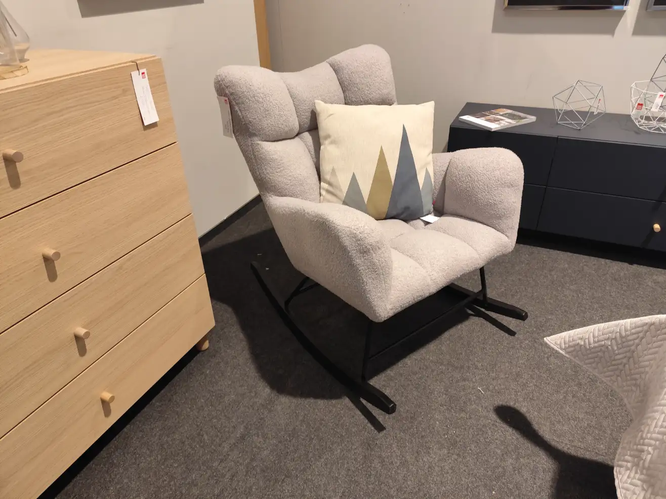 Furnitex Fotel bujany TEDDY FR4-FX szary