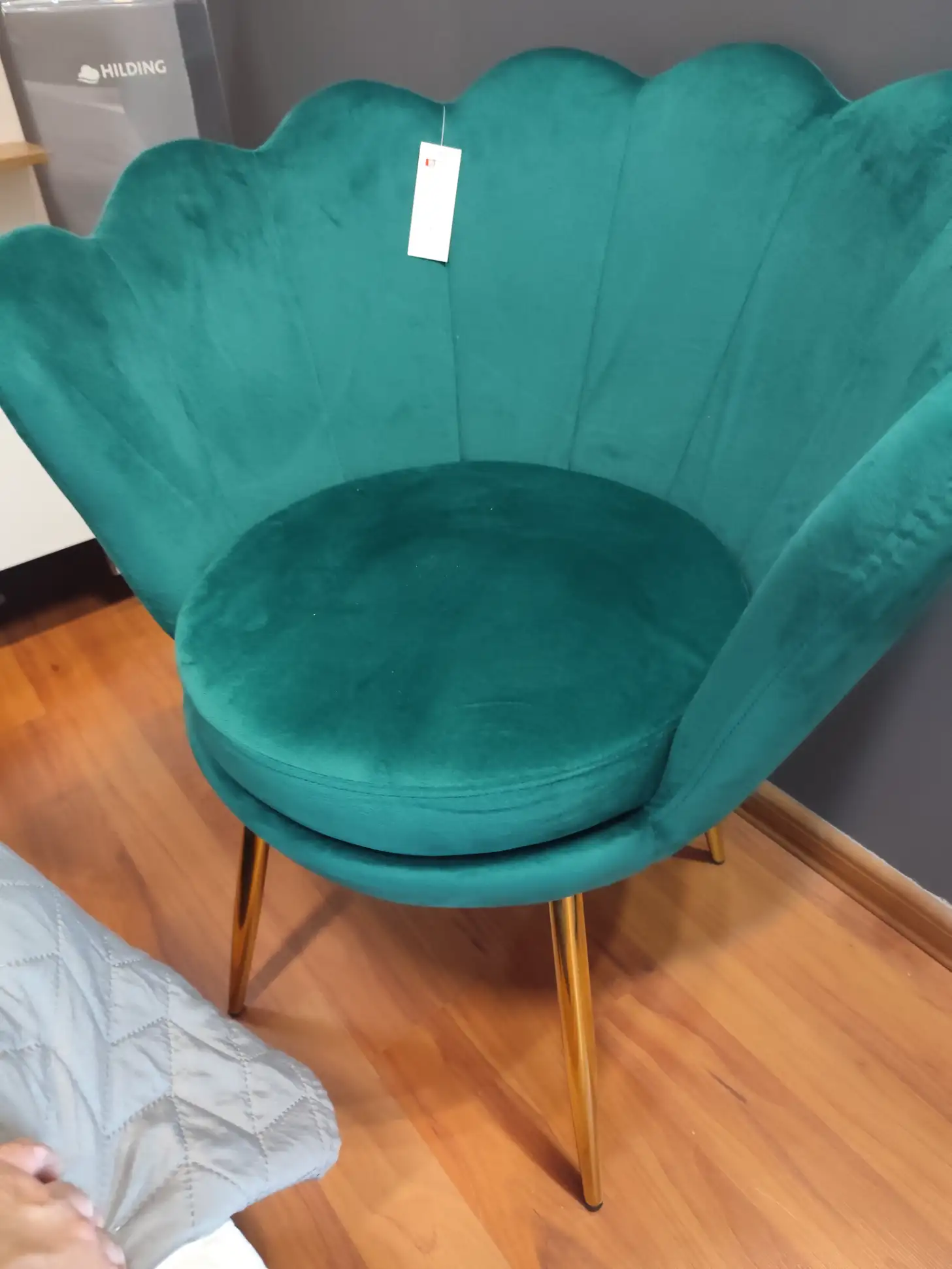 Fotel TULIPAN muszelka butelkowa zieleń FR1-FX złote nogi tapicerowany velvet  Fotel TULIPAN muszelka butelkowa zieleń FR1-FX złote nogi tapicerowany velvet