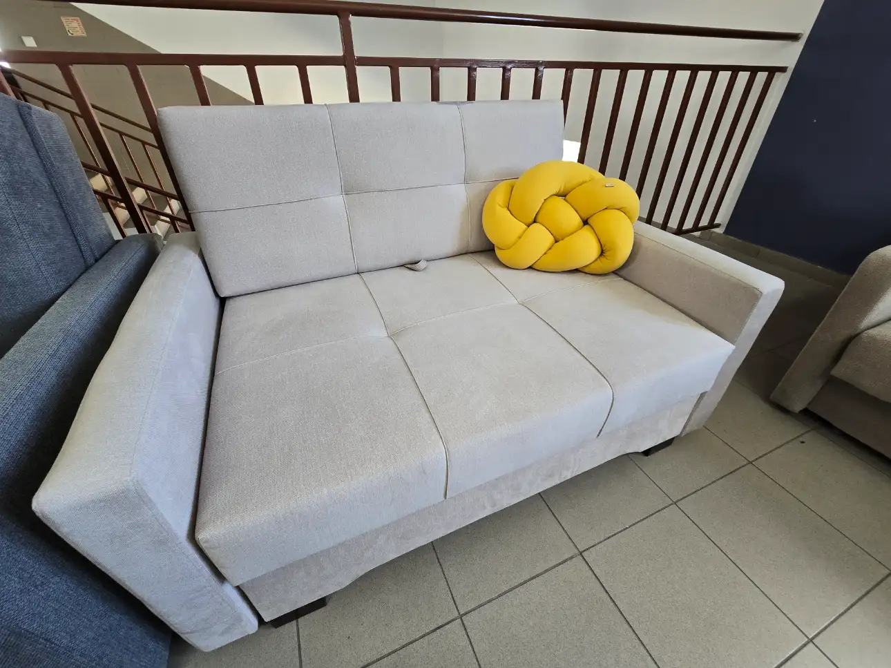 Black Red White Sofa BADO kanapa z funkcją spania i pojemnikiem