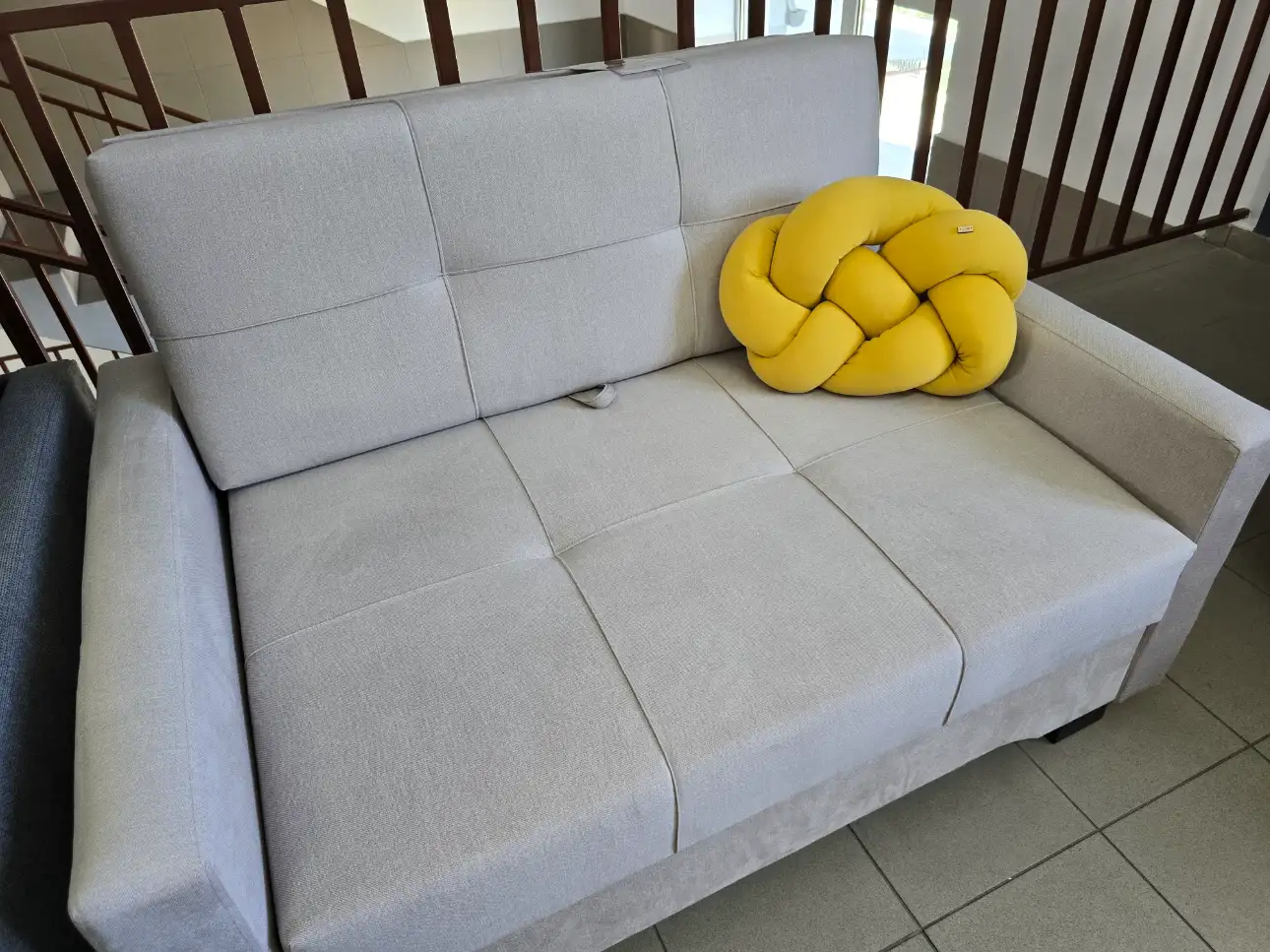 Black Red White Sofa BADO kanapa z funkcją spania i pojemnikiem
