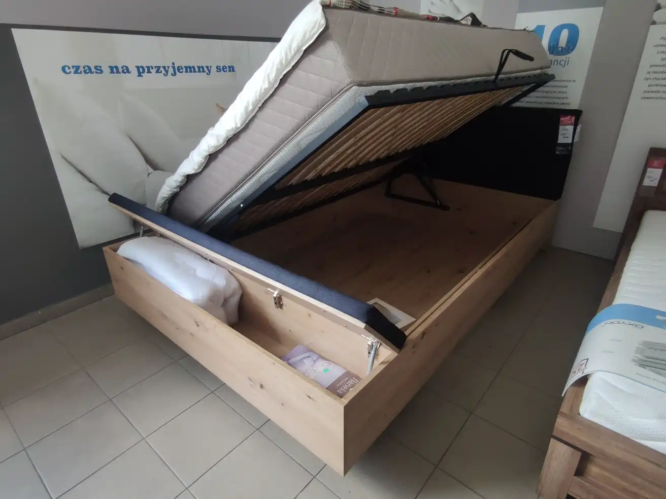 OSTIA łóżko 160 z pojemnikiem