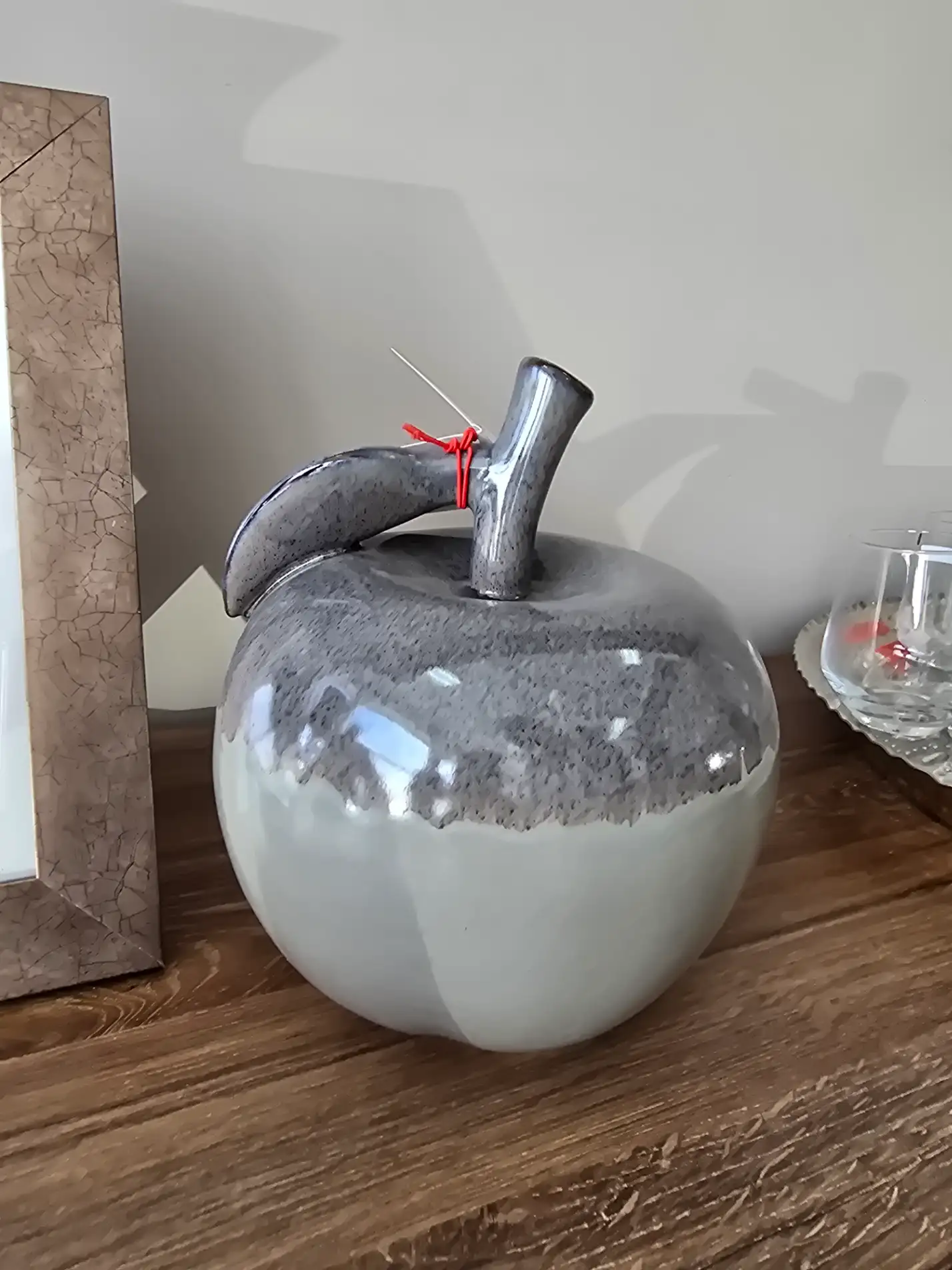 Dekoracja ceramiczne JABŁKO figurka